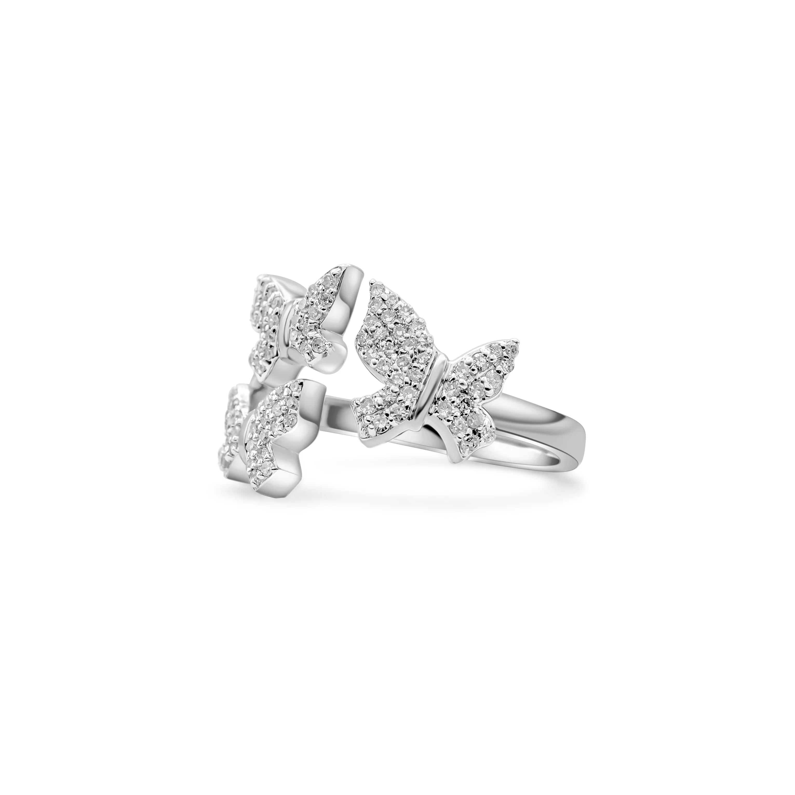 10K Gold Butterfly Diamond Ring 0.27 CT - Image 7