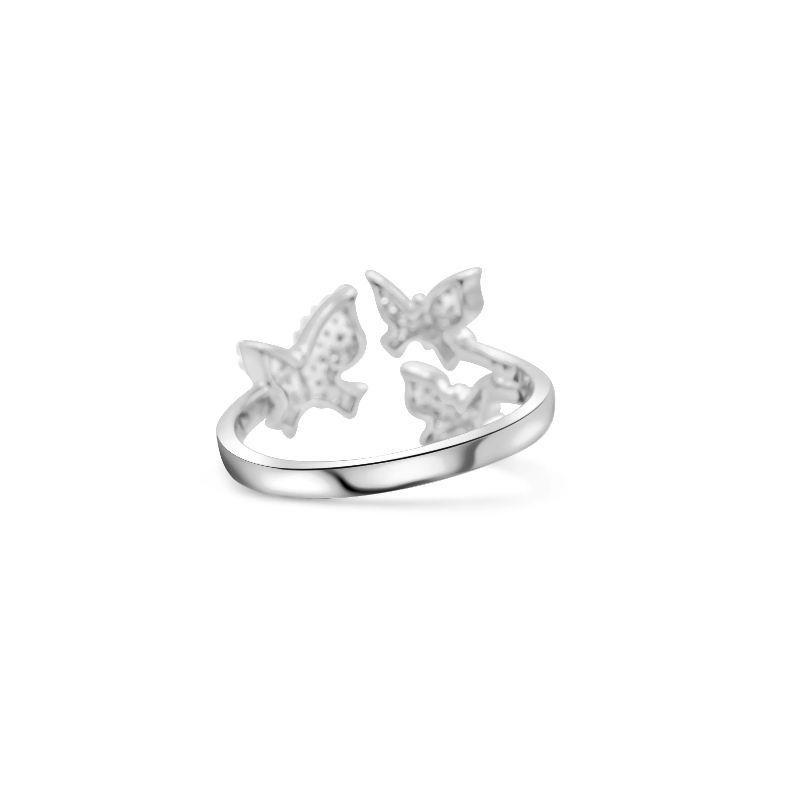 10K Gold Butterfly Diamond Ring 0.27 CT - Image 8