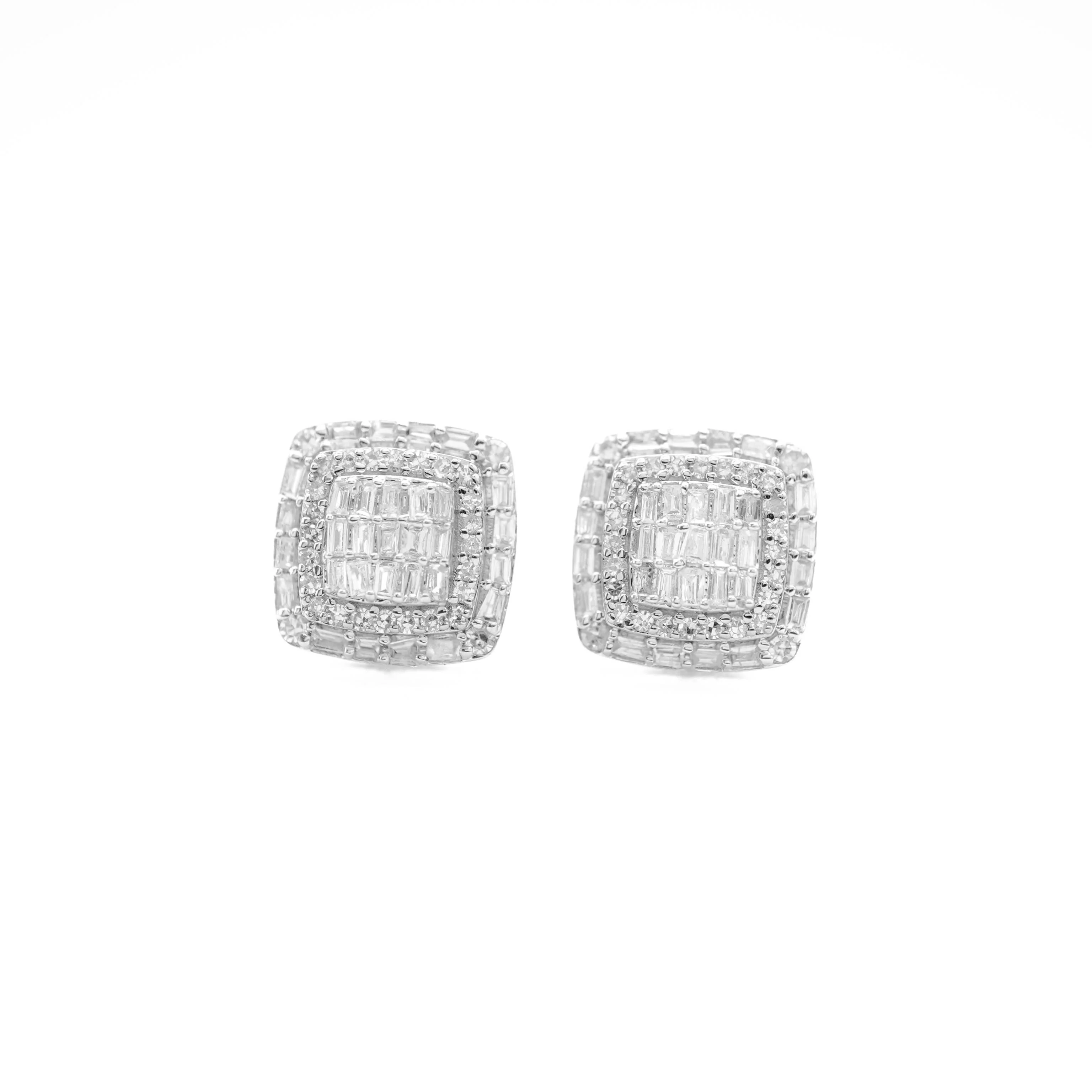 10K Gold Cushion Diamond Stud Earrings 0.50 CT - Image 5