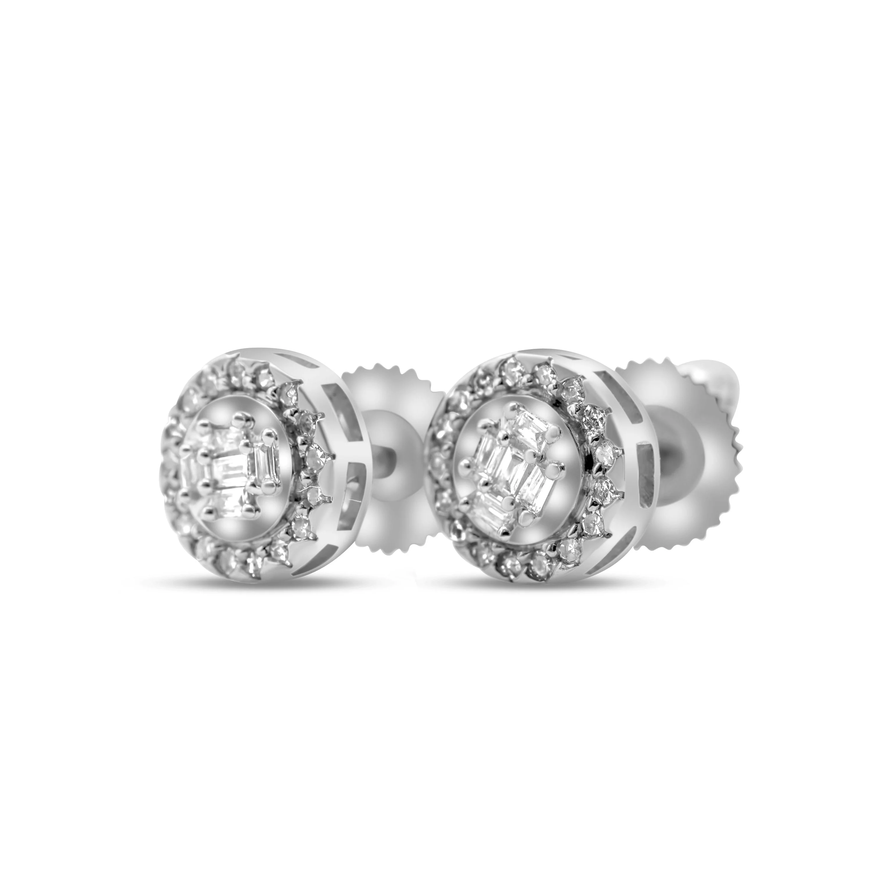 10K Gold Diamond Stud Earrings 0.13 ct - Image 5