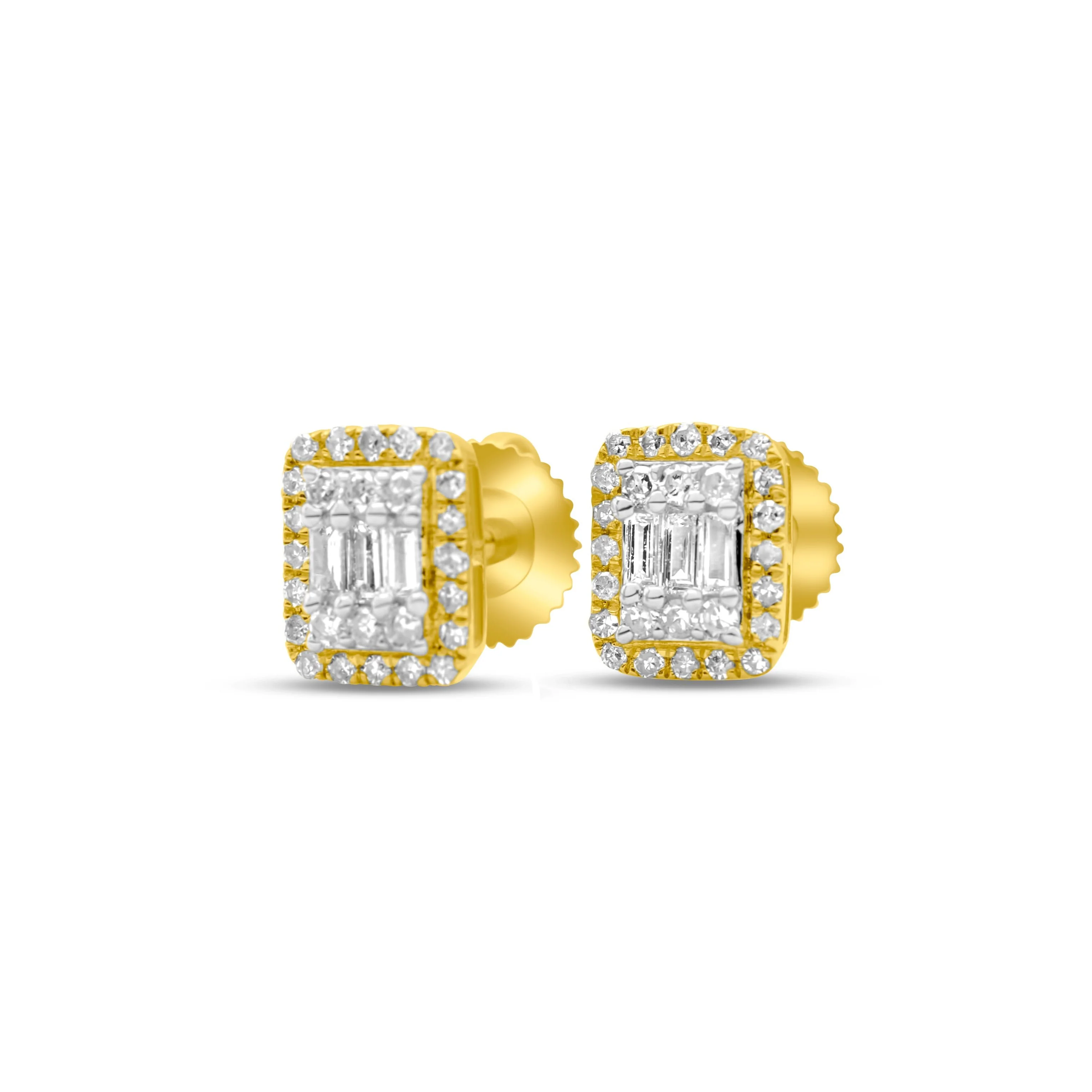 10K Gold Diamond Stud Earrings 0.23CT - Image 2