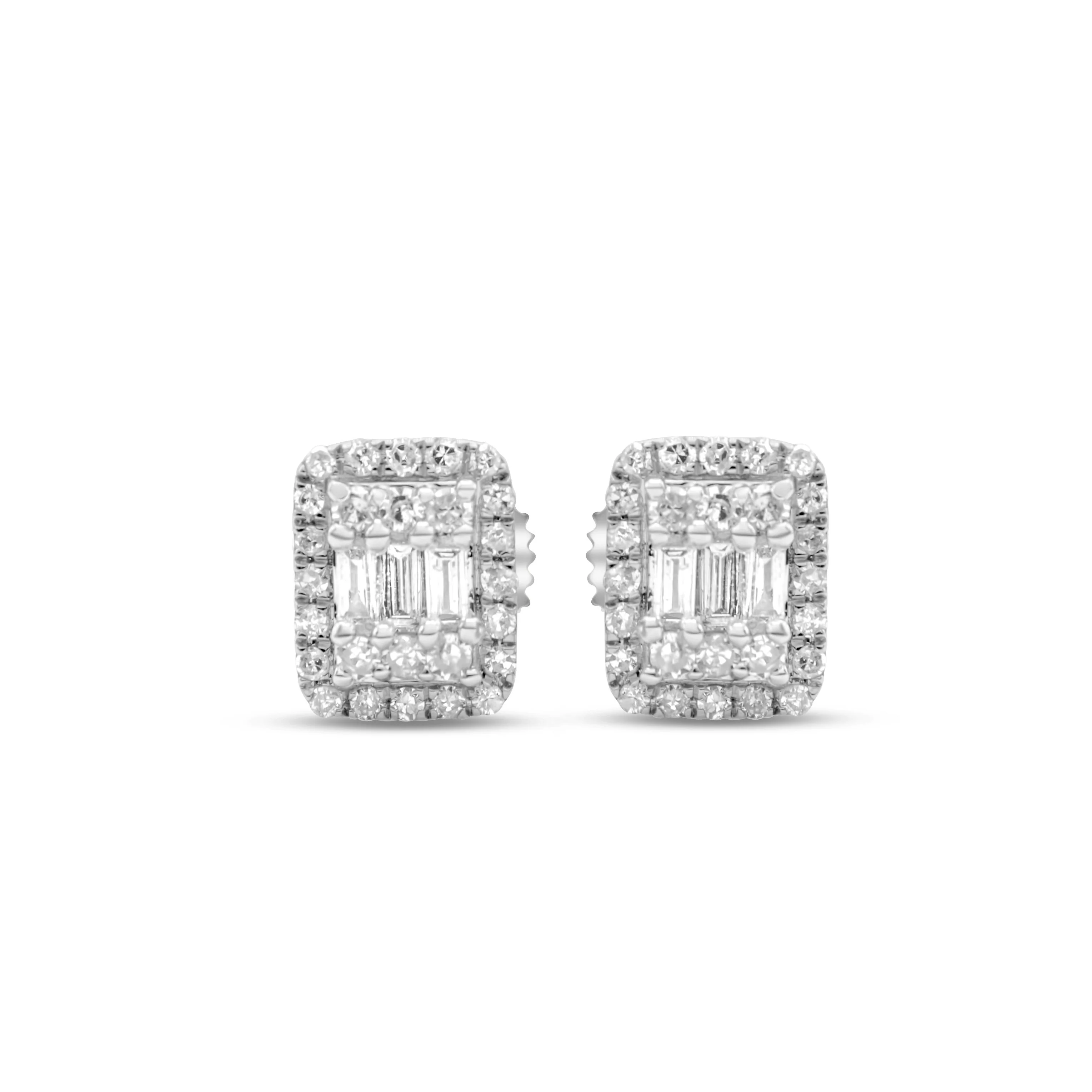 10K Gold Diamond Stud Earrings 0.23CT - Image 4
