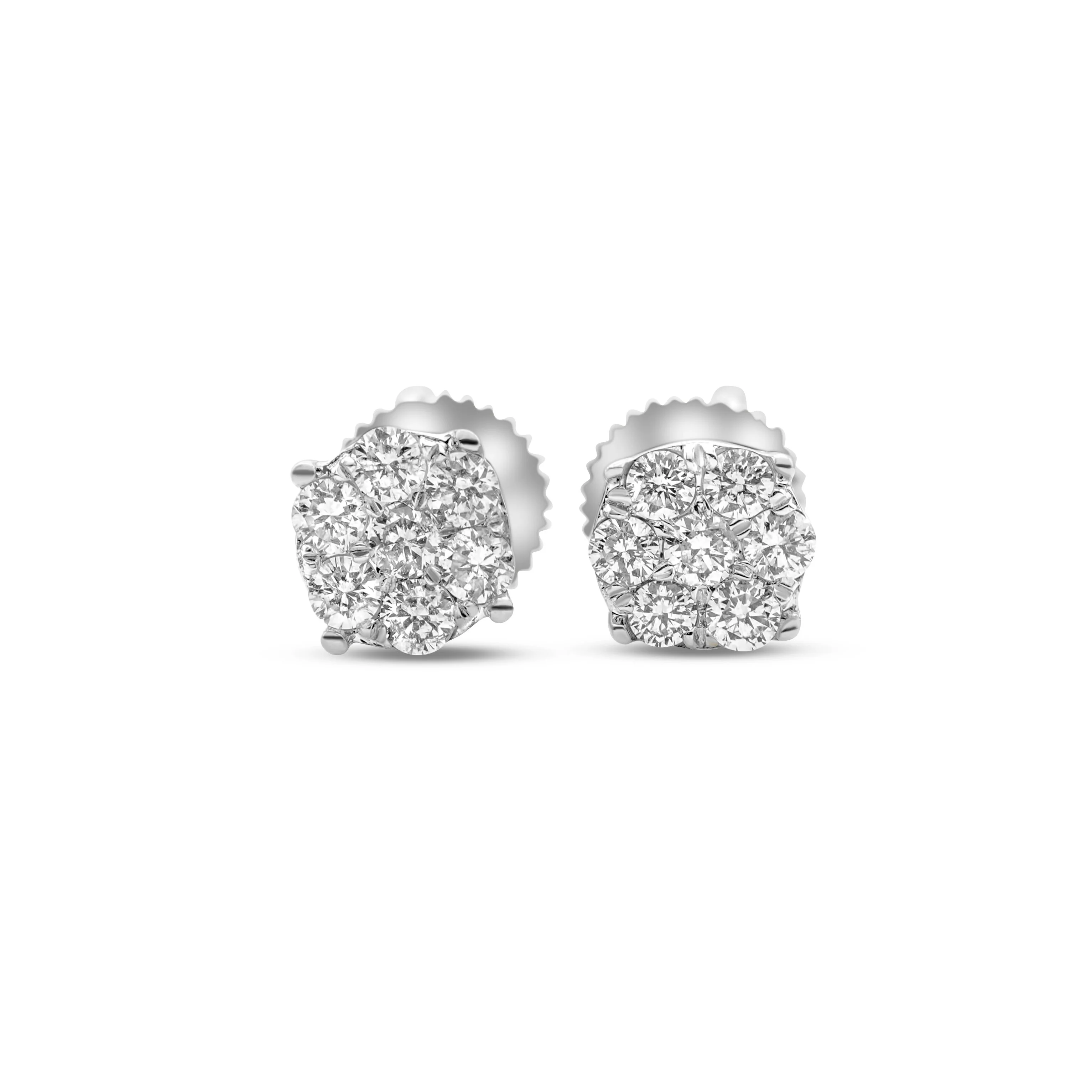 10K Gold Diamond Stud Earrings 0.26 CT - Image 4