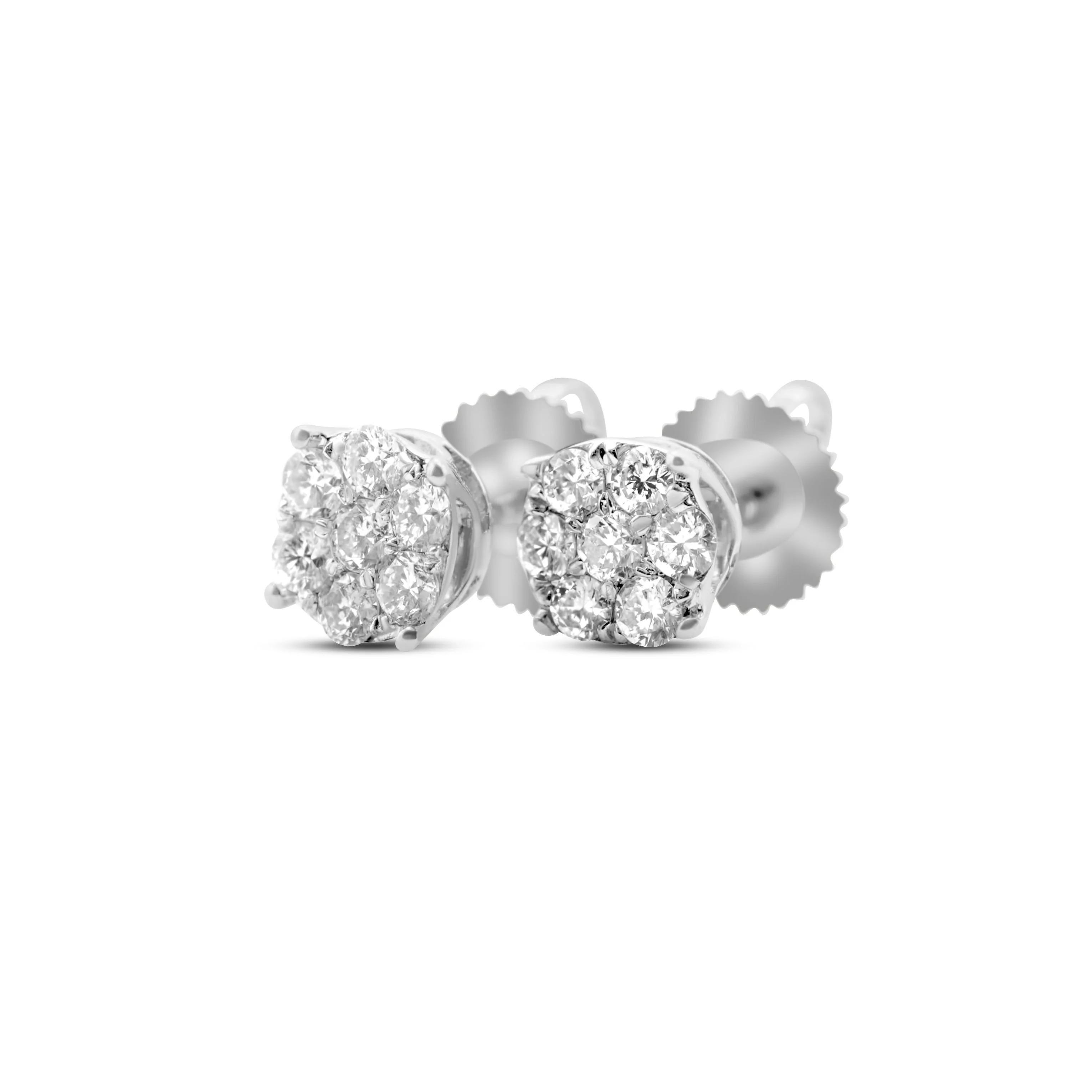 10K Gold Diamond Stud Earrings 0.26 CT - Image 5