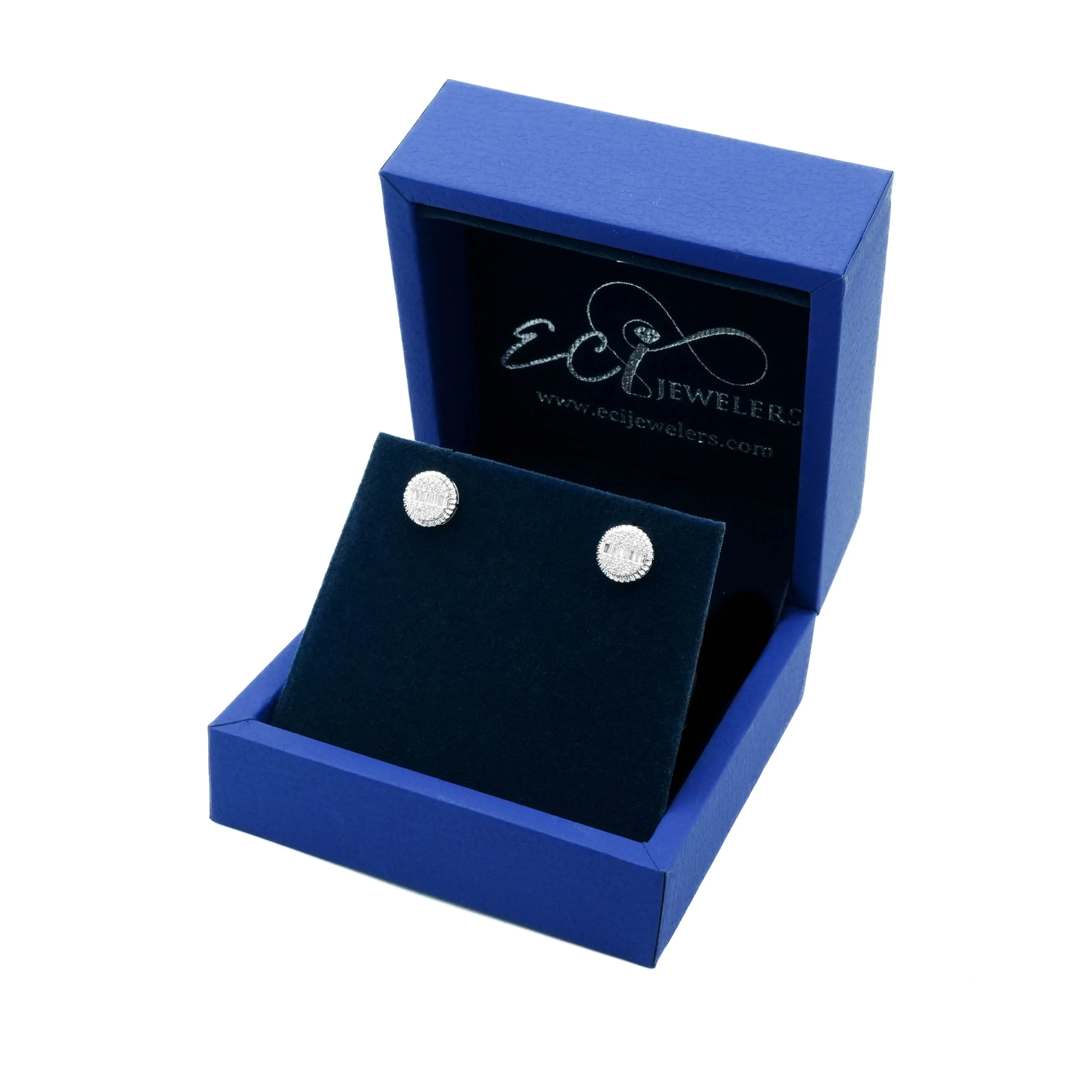 10K Gold Diamond Stud Round Earrings 0.30 CT - Image 12