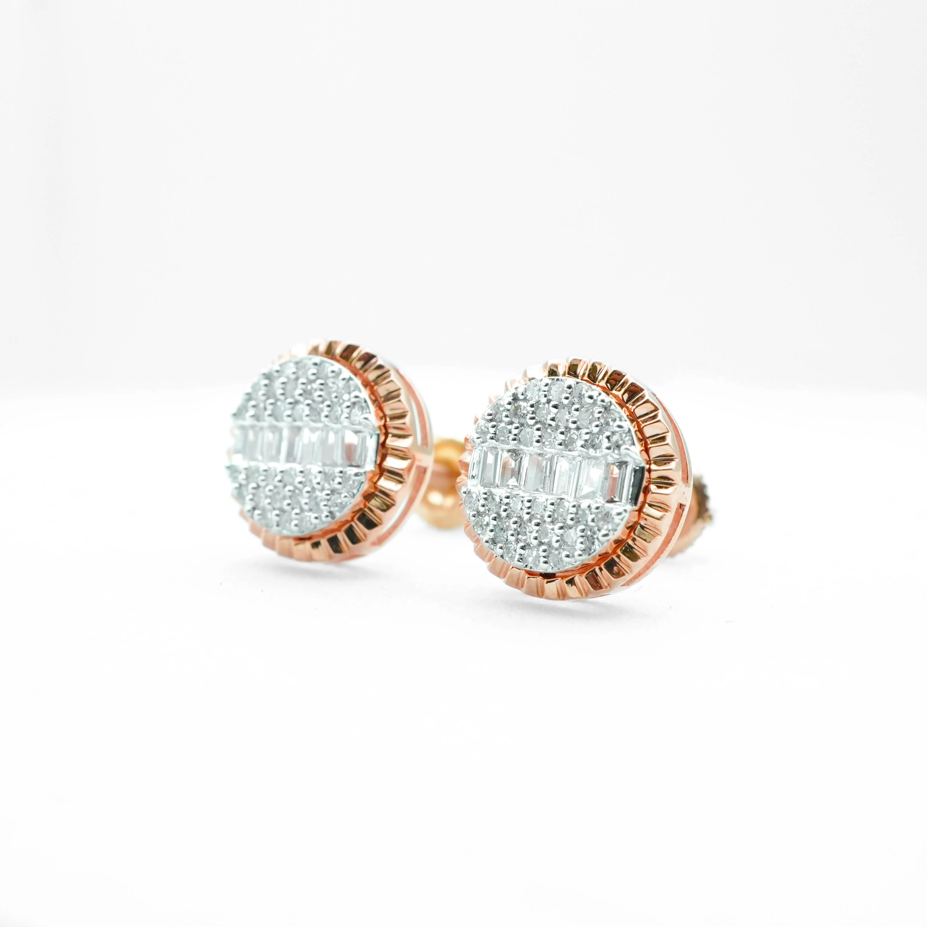 10K Gold Diamond Stud Round Earrings 0.30 CT - Image 13
