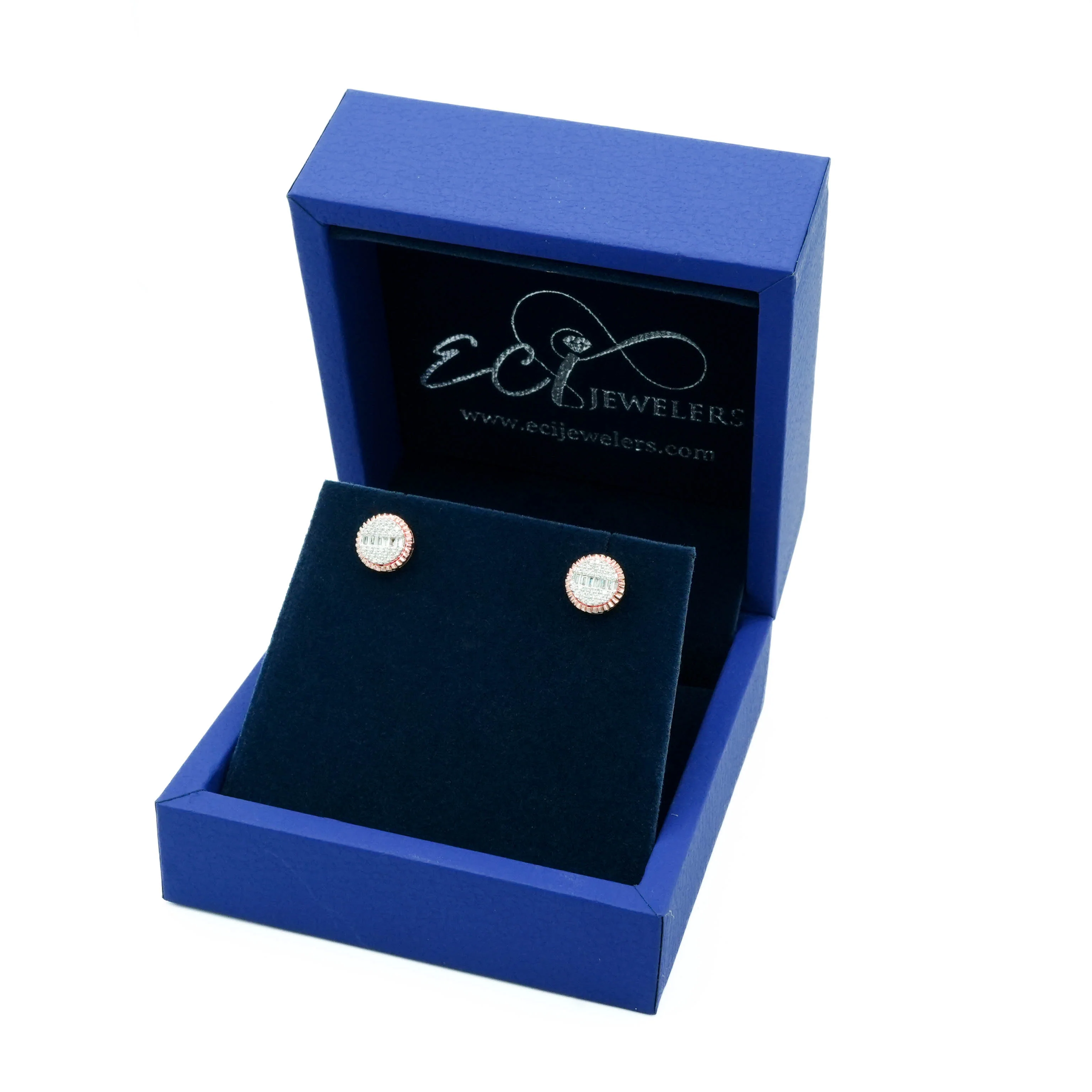10K Gold Diamond Stud Round Earrings 0.30 CT - Image 7