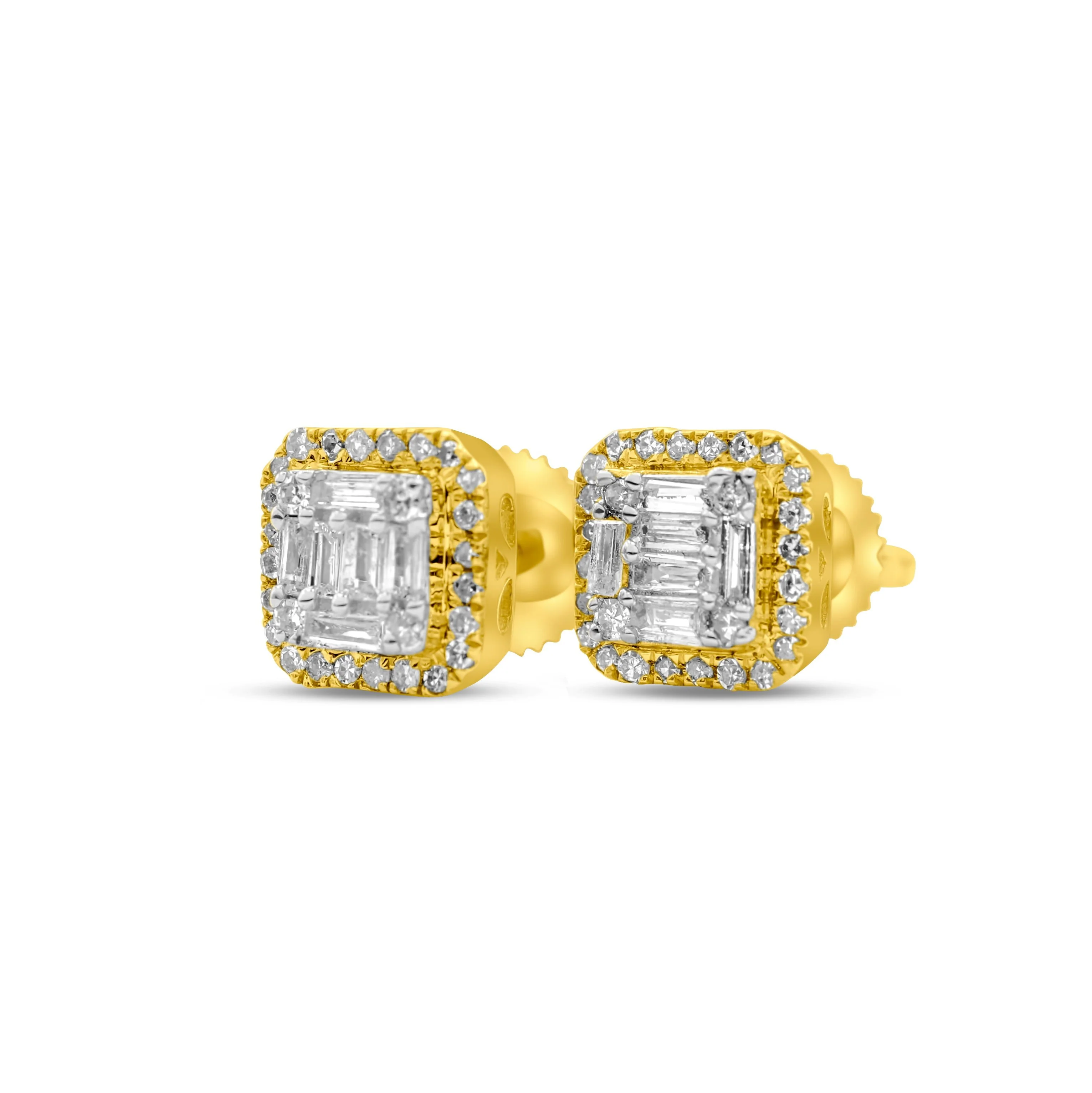 10K Gold Diamond Stud Earrings 0.31 ct - Image 2