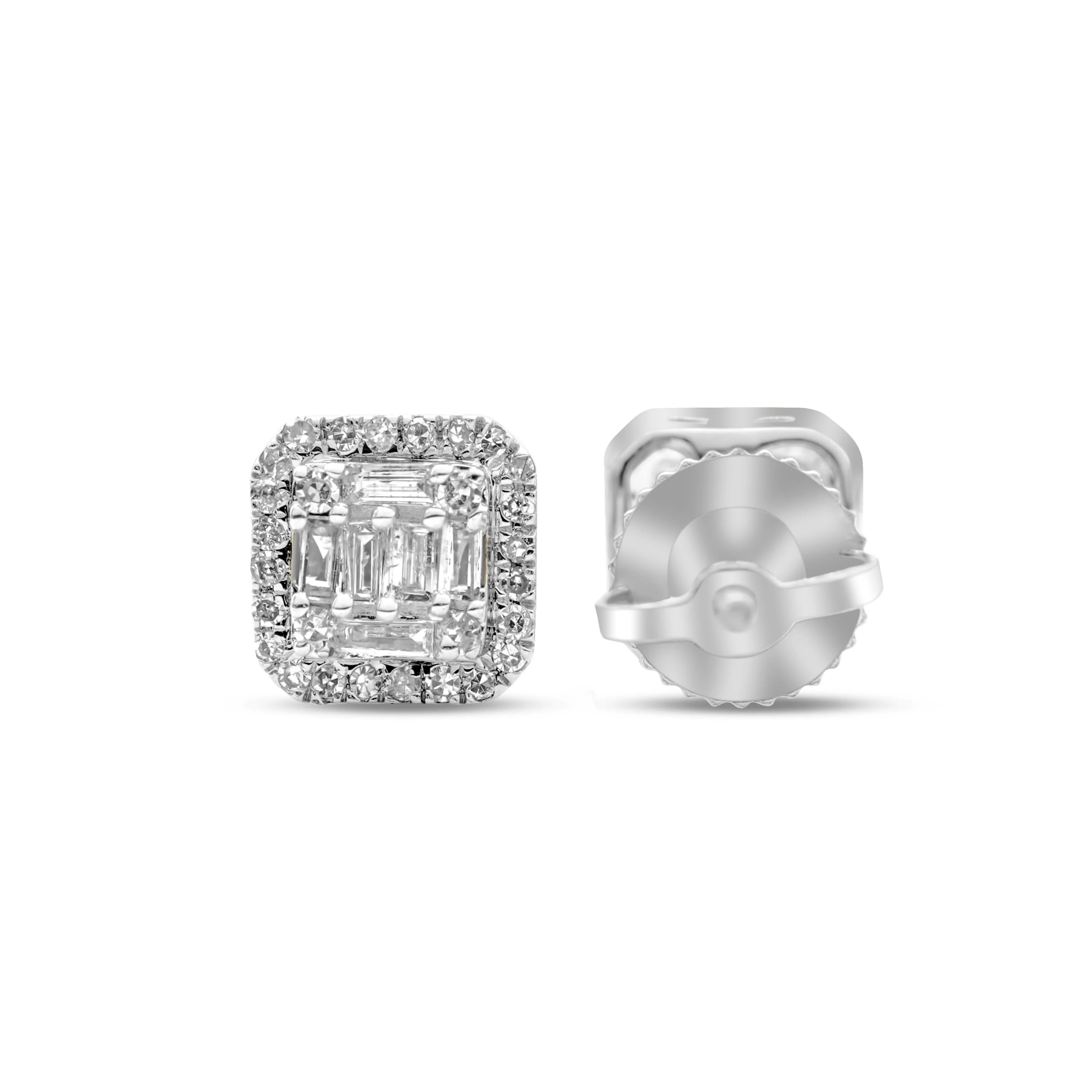 10K Gold Diamond Stud Earrings 0.31 ct - Image 6