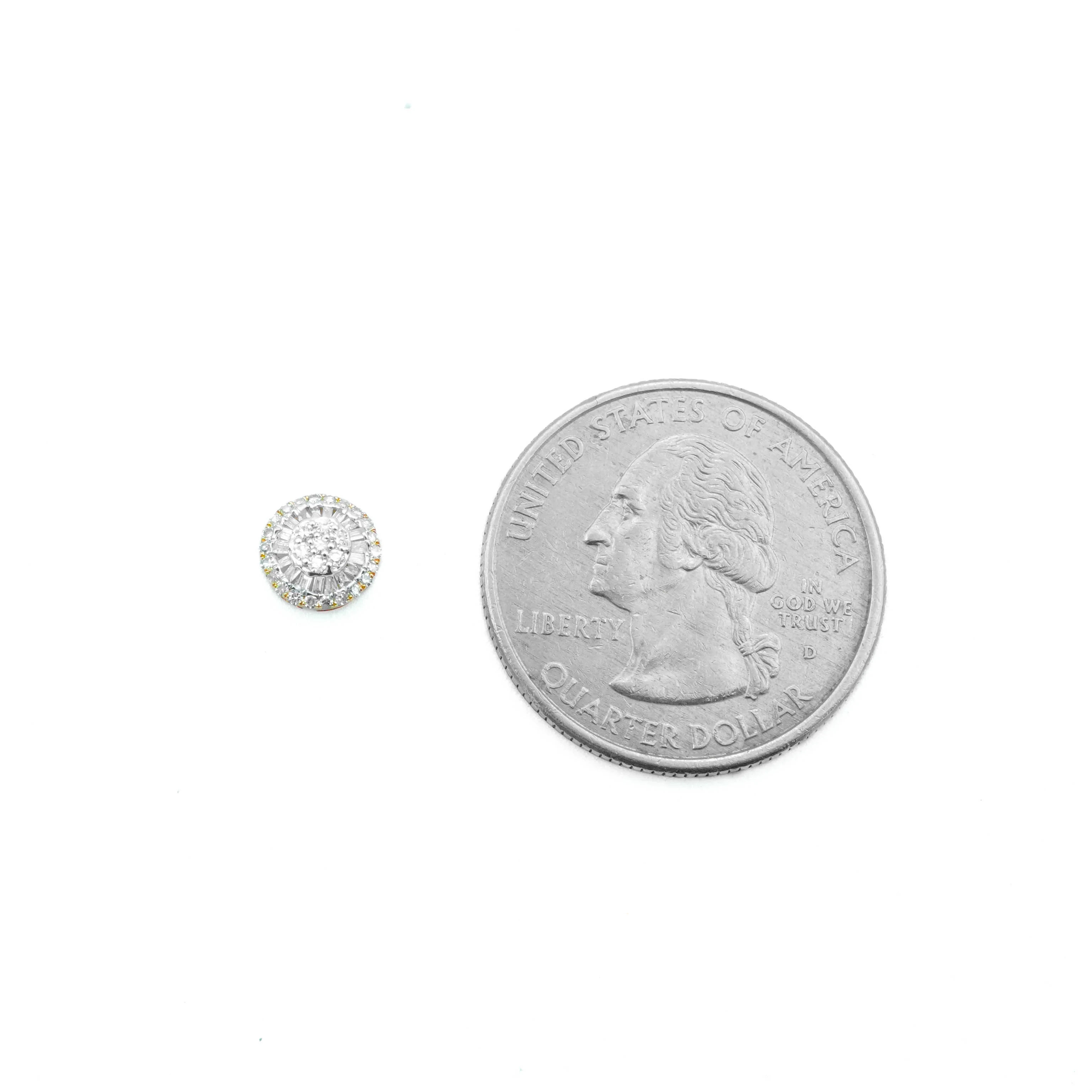 10K Gold Diamond Stud Earrings 0.32 CT - Image 5