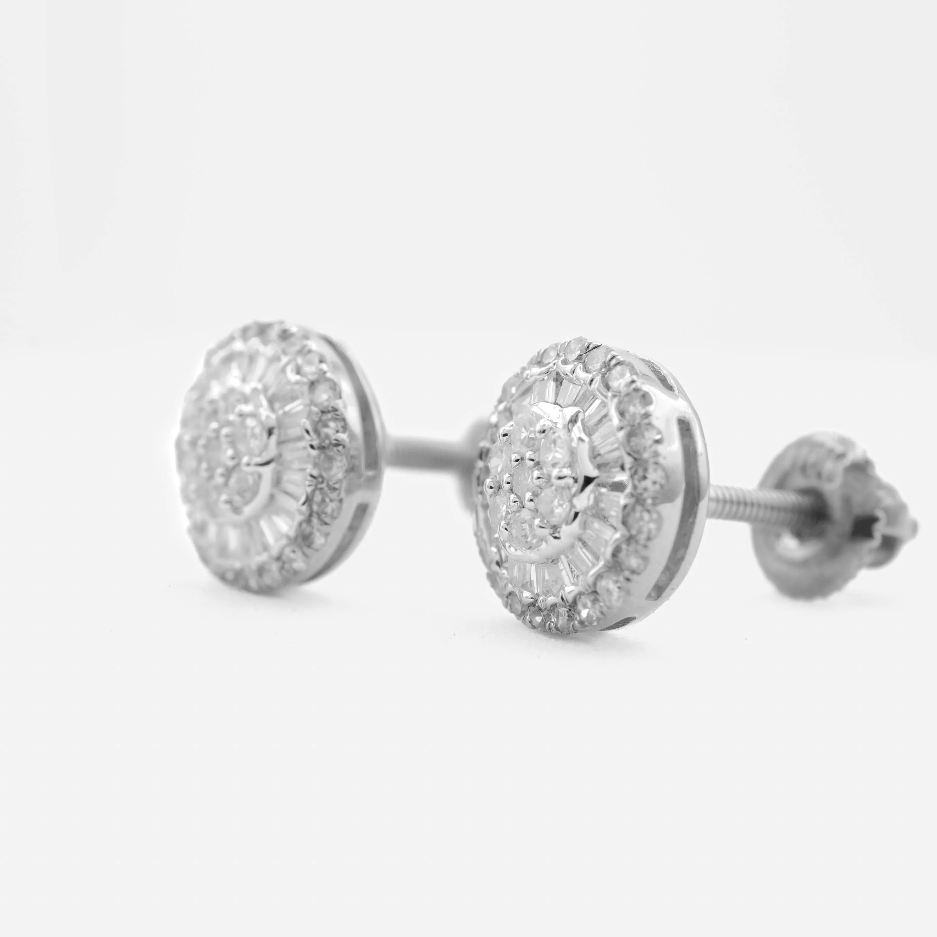 10K Gold Diamond Stud Earrings 0.32 CT - Image 8