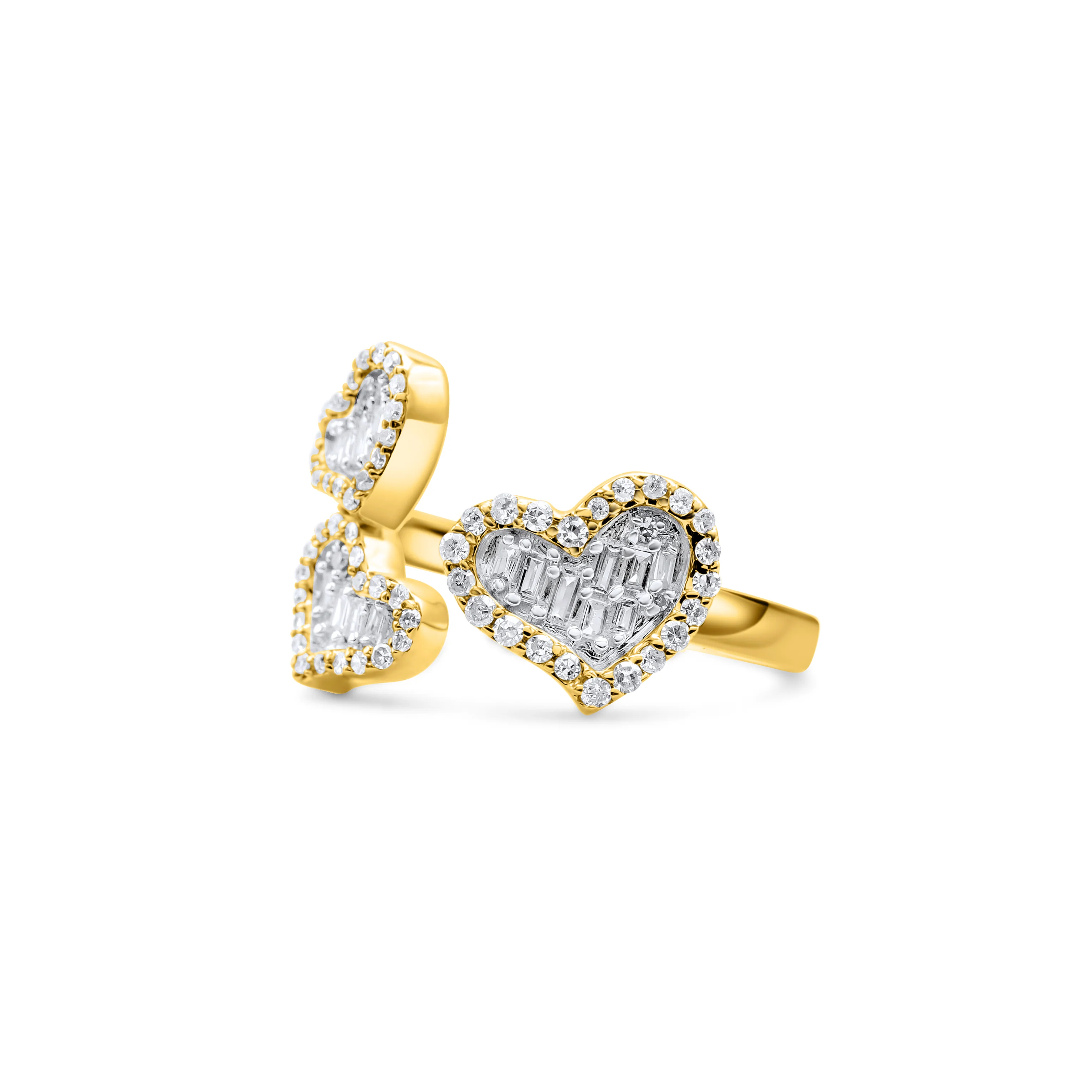 10K Gold Heart Diamond Ring 0.28 CT - Image 3