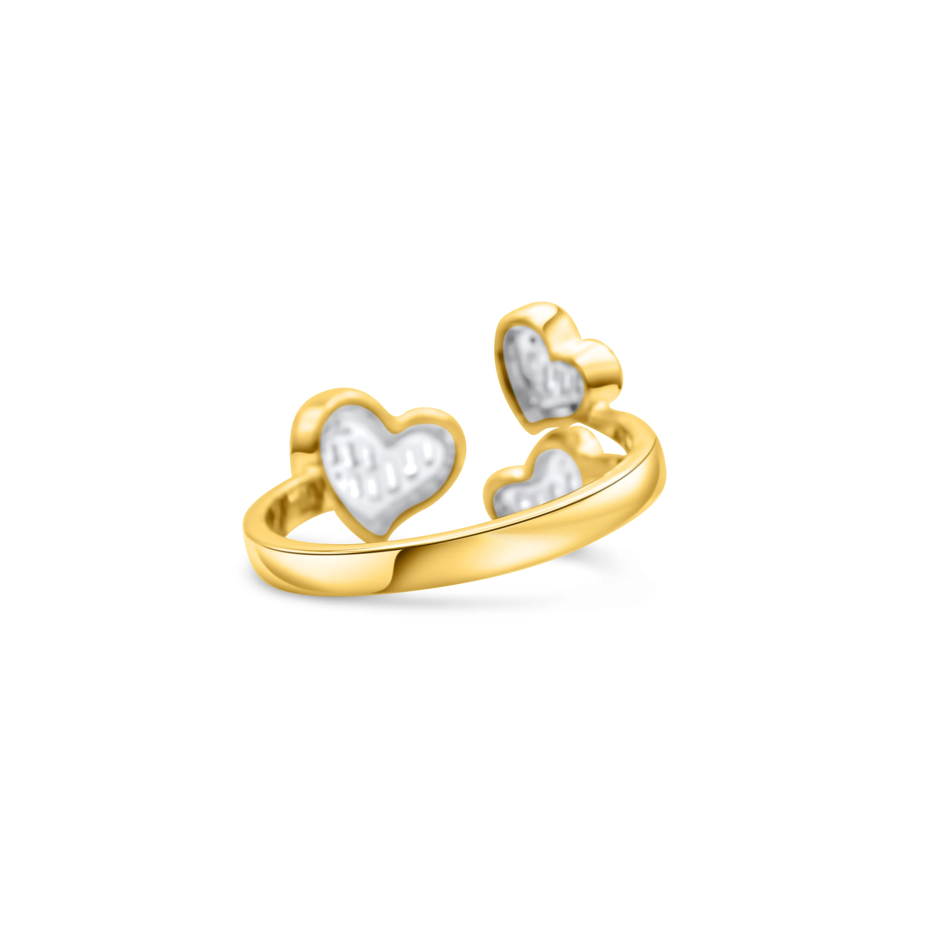 10K Gold Heart Diamond Ring 0.28 CT - Image 4