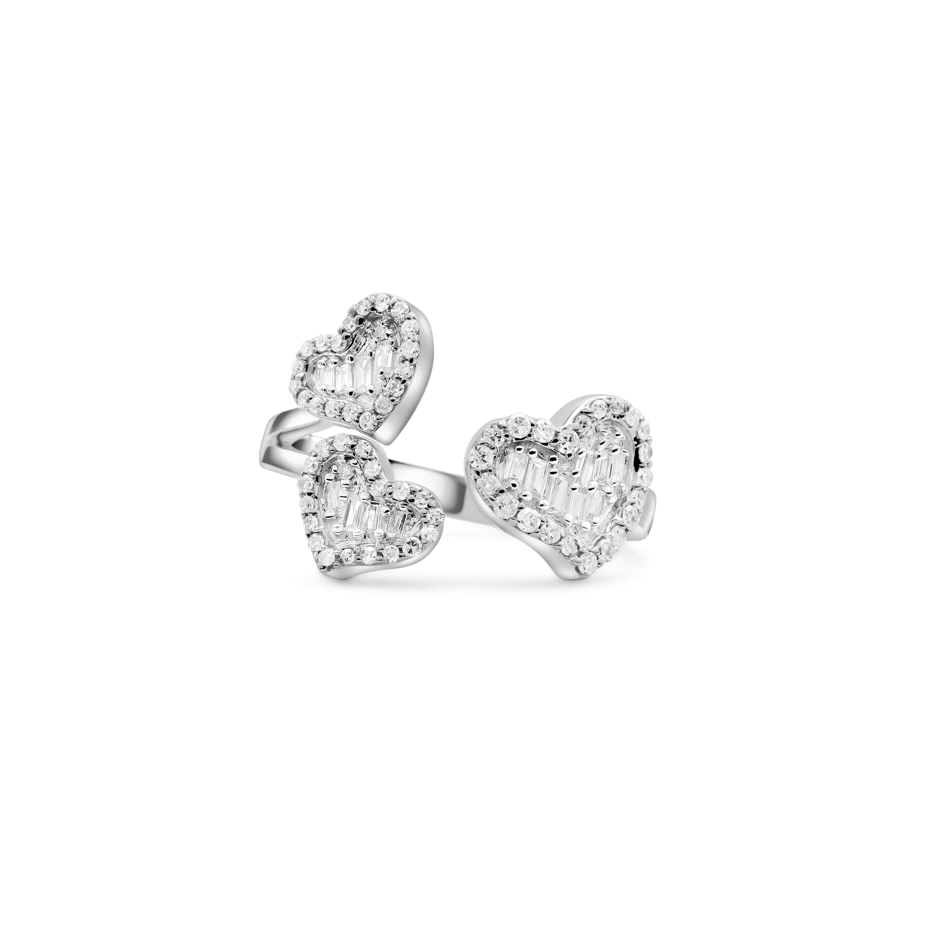 10K Gold Heart Diamond Ring 0.28 CT - Image 5