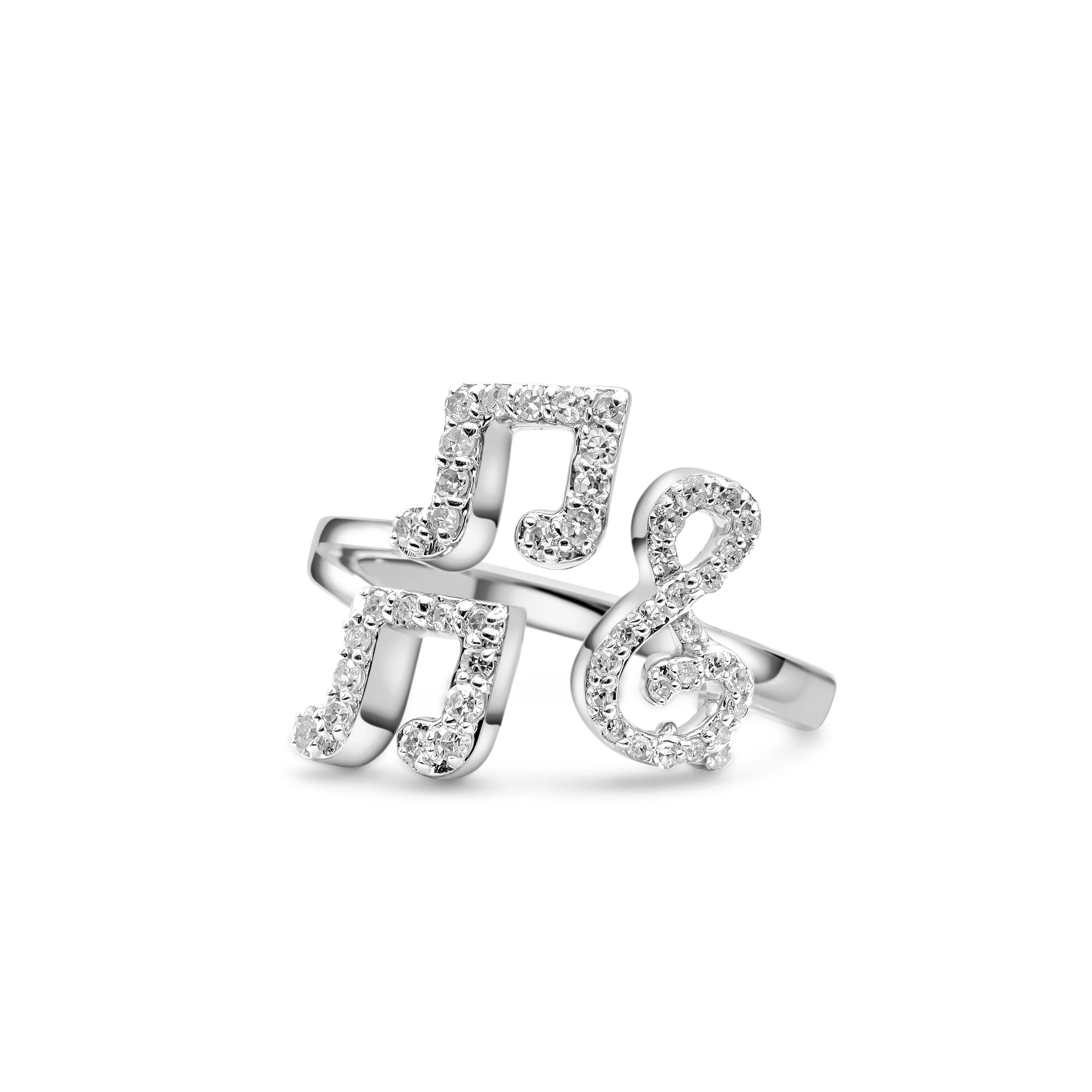 10K Gold Music Diamond Ring 0.23 CT - Image 8