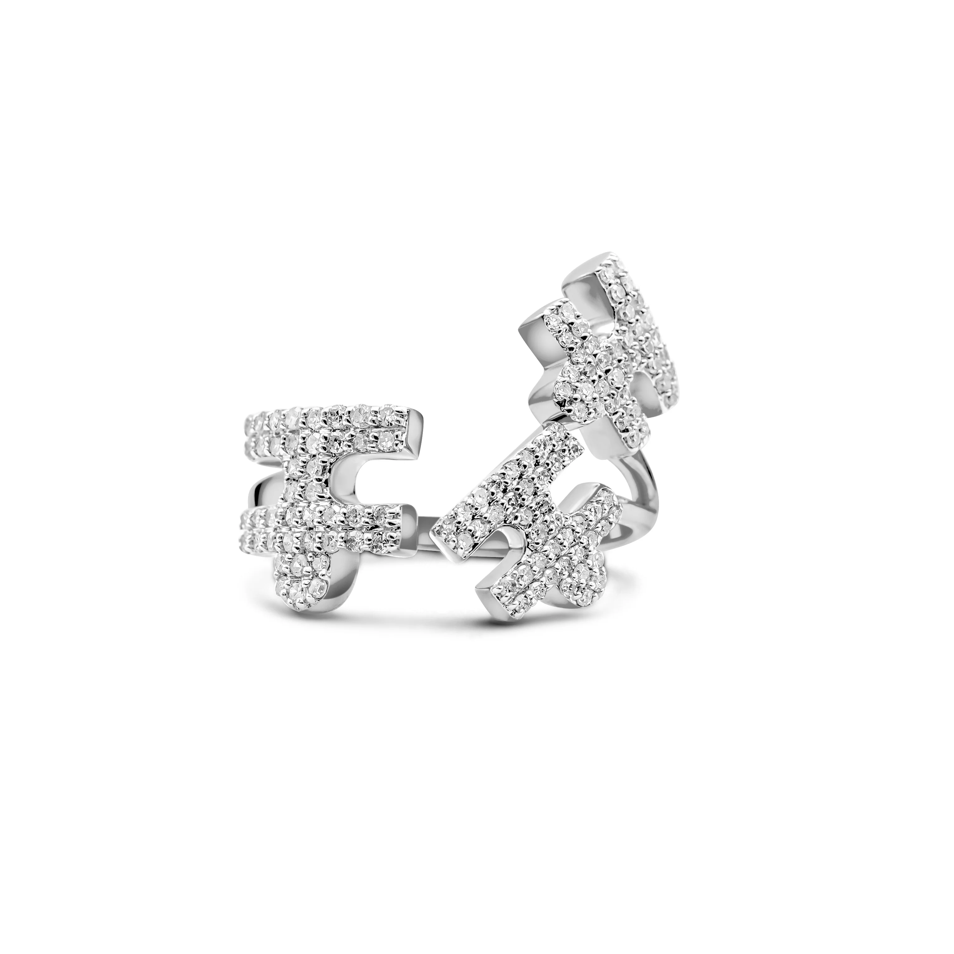 10K Gold Puzzle Diamond Ring 0.43 CT - Image 7