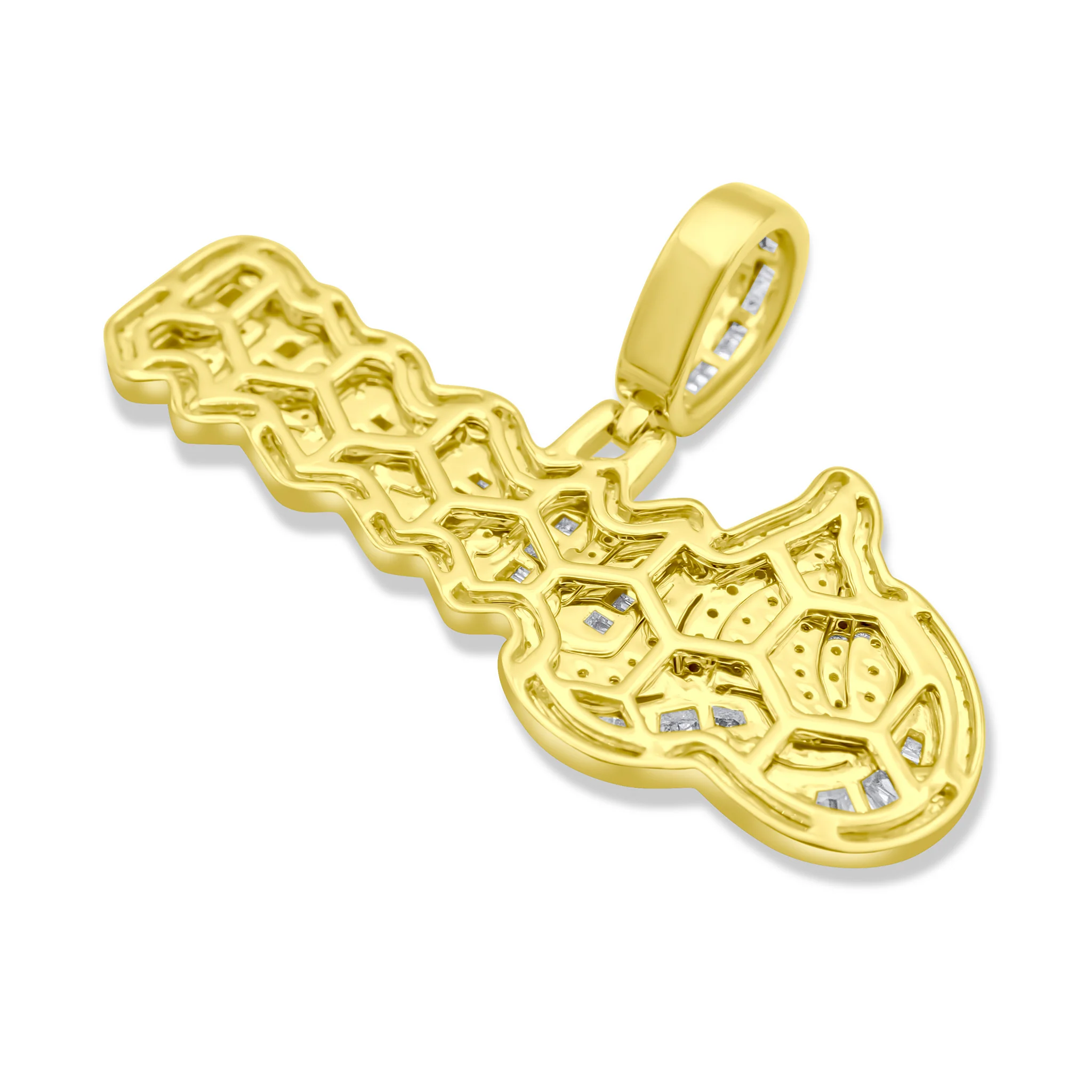 10K Yellow Gold "Queen" Diamond Pendant 1.15 CT - Image 3