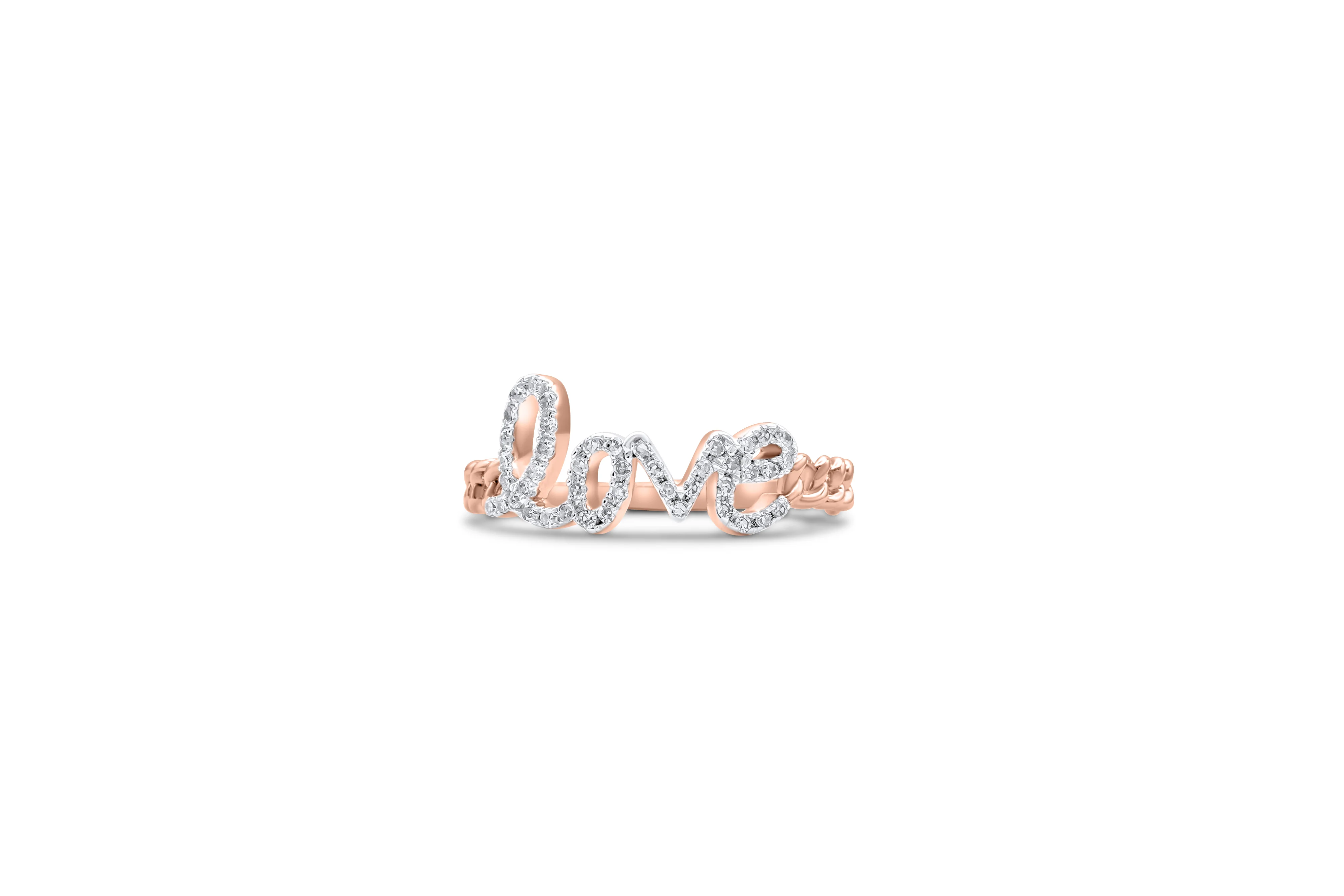 14K Gold Love Diamond Ring 0.15 CT - Image 8