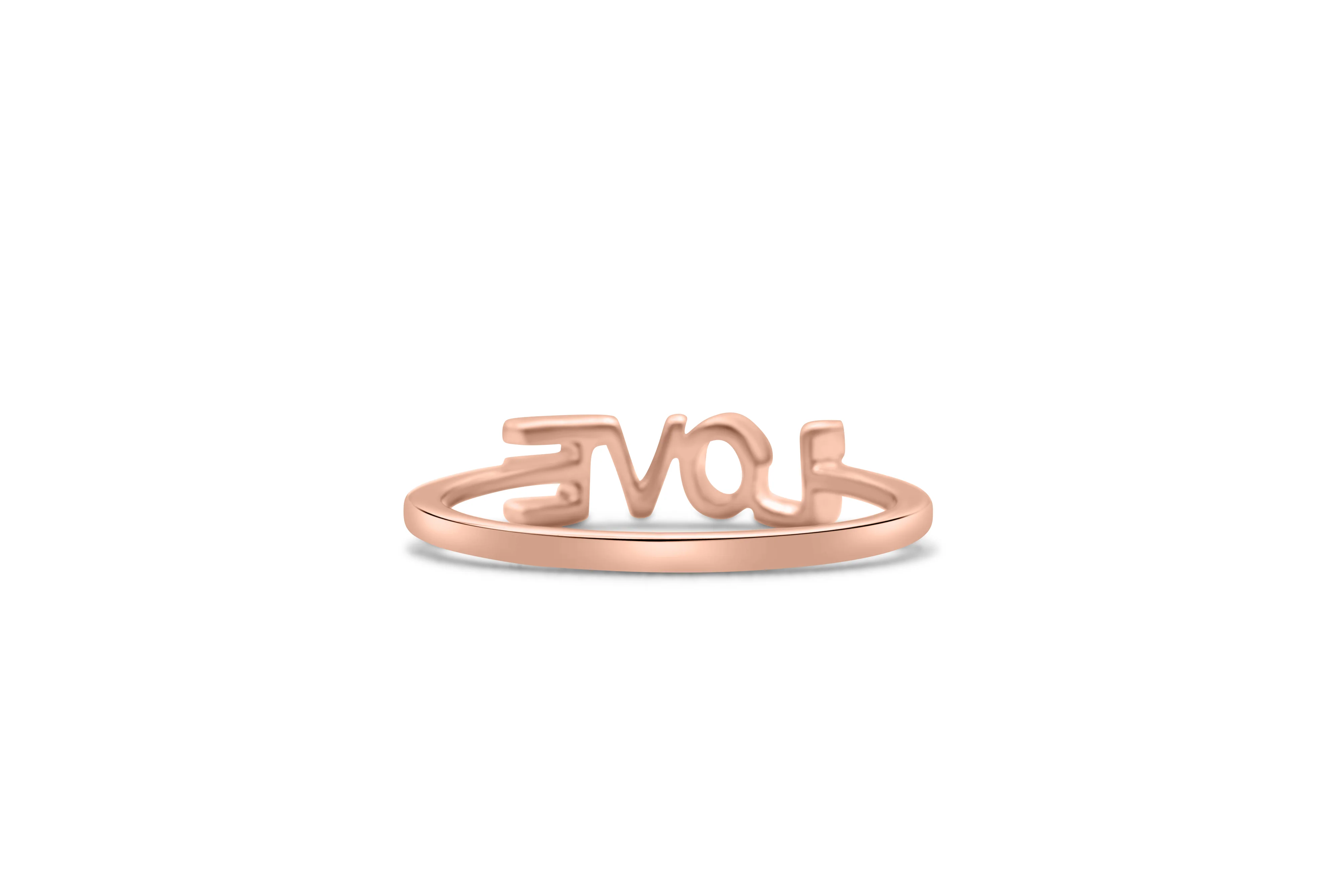 14K Gold LOVE Diamond Ring 0.21 CT - Image 9