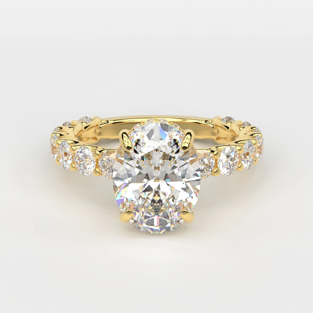 14K Gold Custom Engagement Ring - Image 10