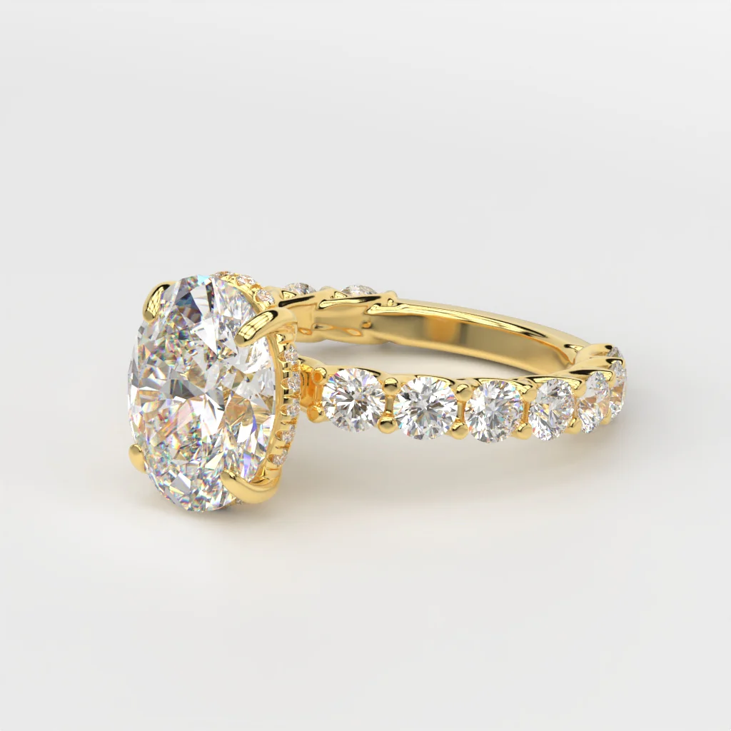 14K Gold Custom Engagement Ring - Image 12