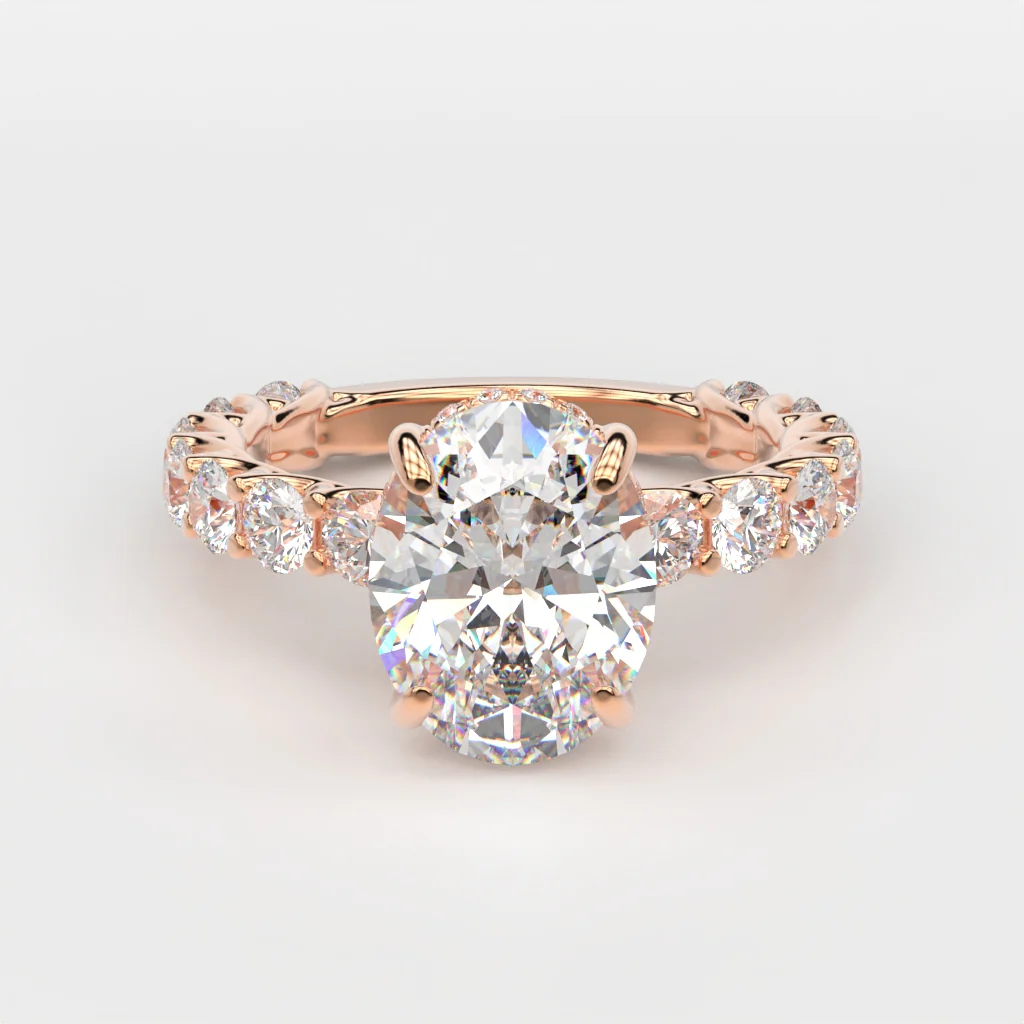 14K Gold Custom Engagement Ring - Image 17