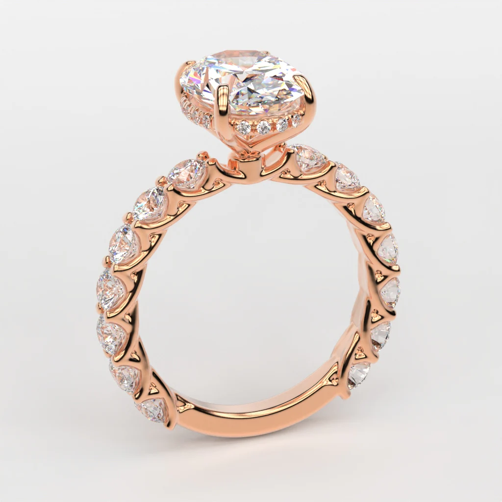 14K Gold Custom Engagement Ring - Image 18