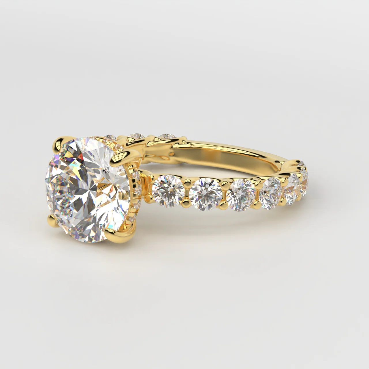 14K Gold Custom Engagement Ring - Image 3