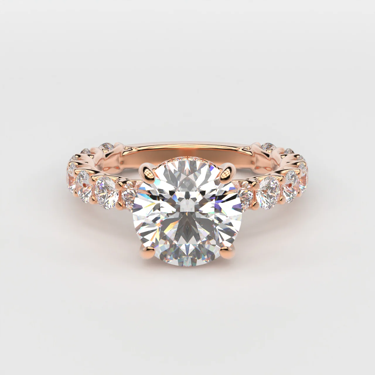 14K Gold Custom Engagement Ring - Image 7