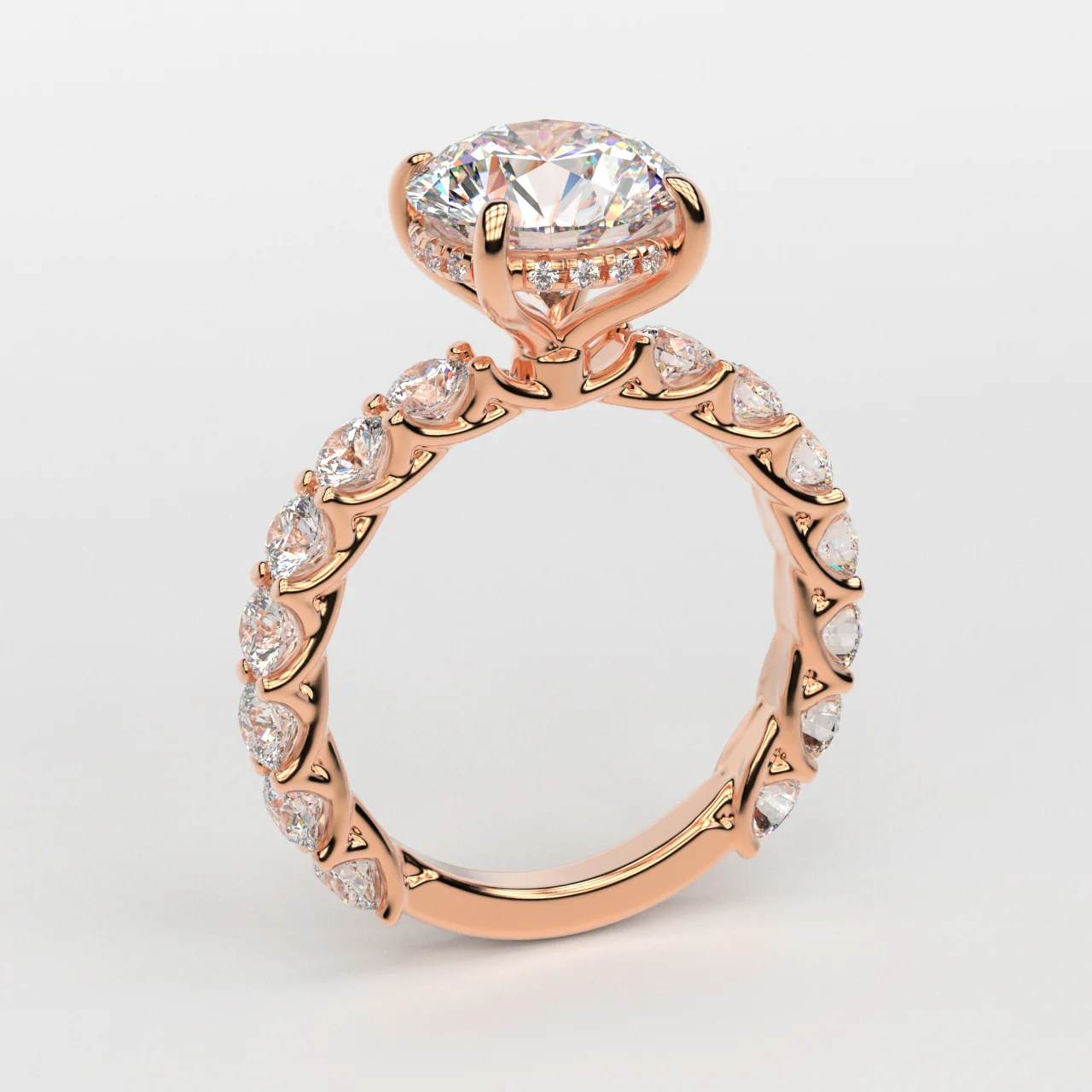 14K Gold Custom Engagement Ring - Image 8