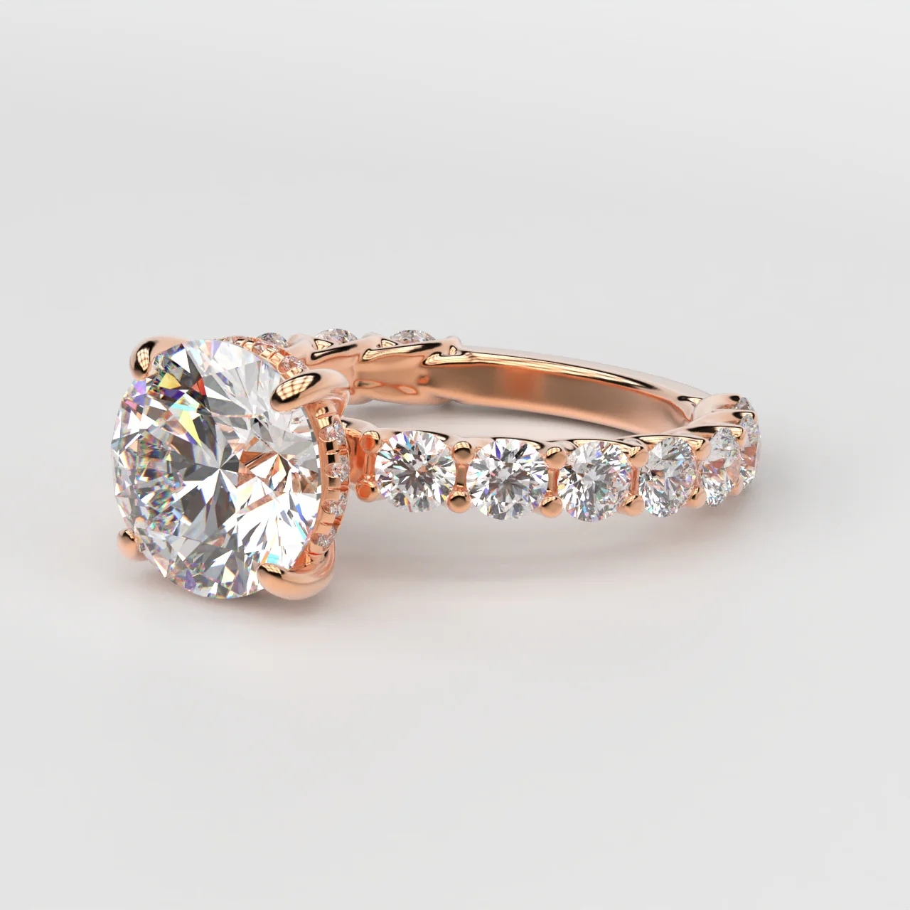14K Gold Custom Engagement Ring - Image 9