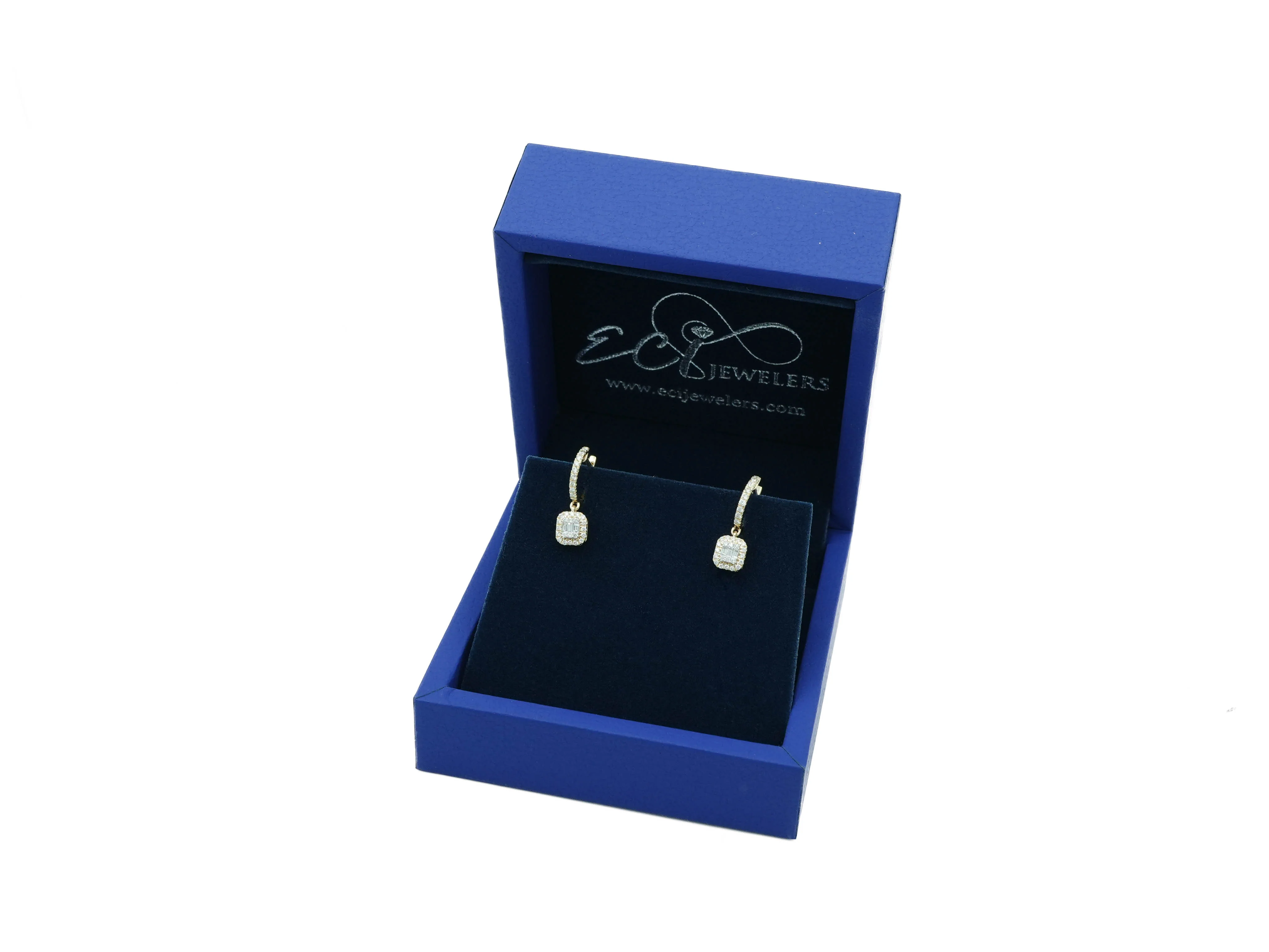 14K Gold Diamond Hoop Earrings 0.51 CT - Image 2