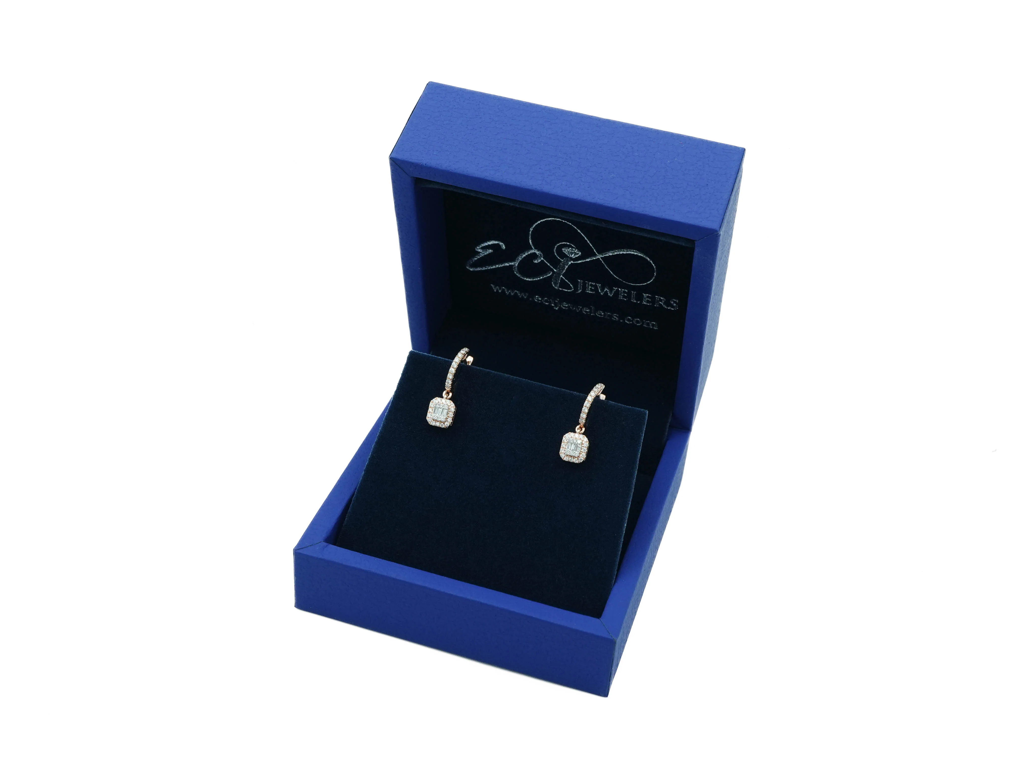 14K Gold Diamond Hoop Earrings 0.51 CT - Image 8