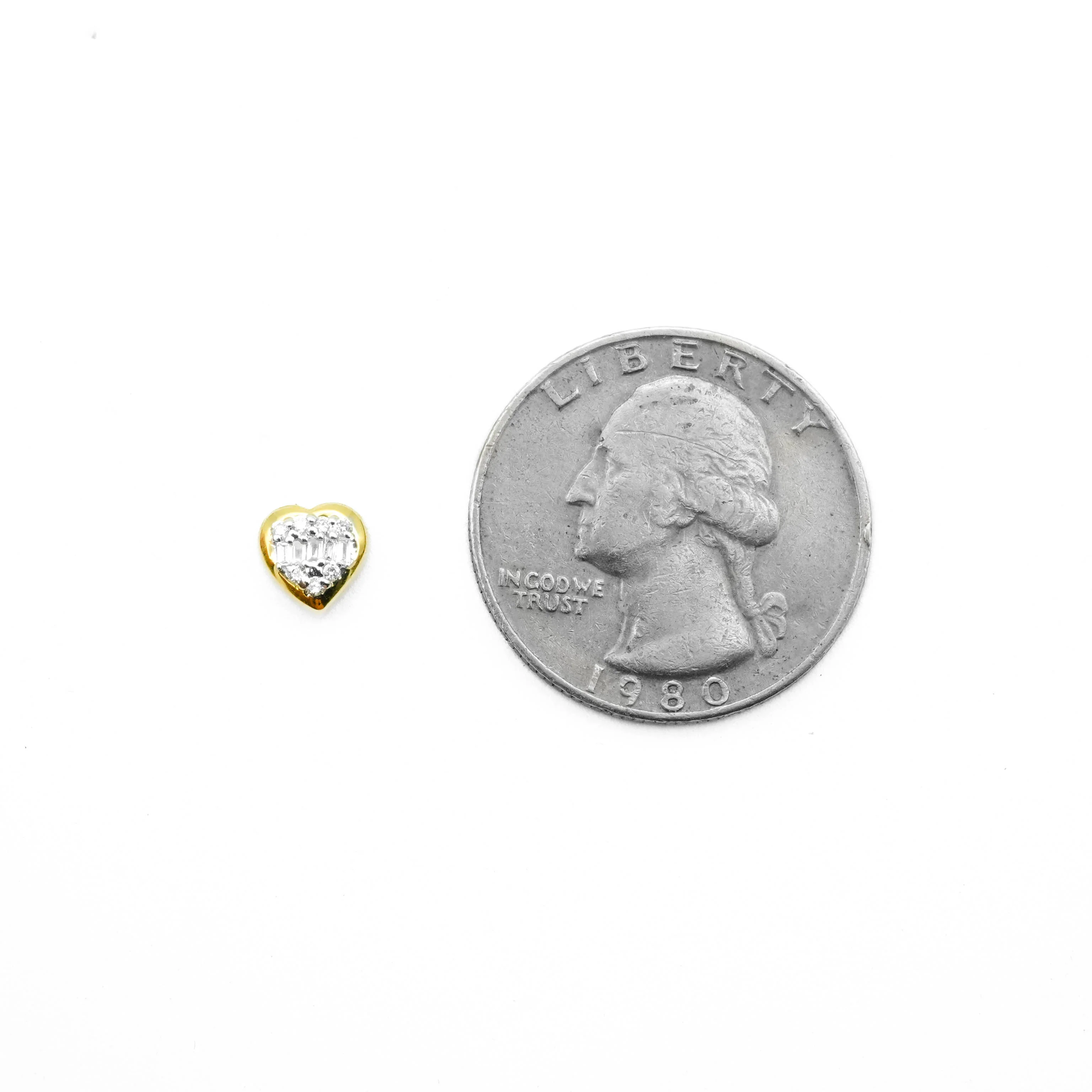 14K Gold Diamond Stud Earrings 0.13 CT - Image 5