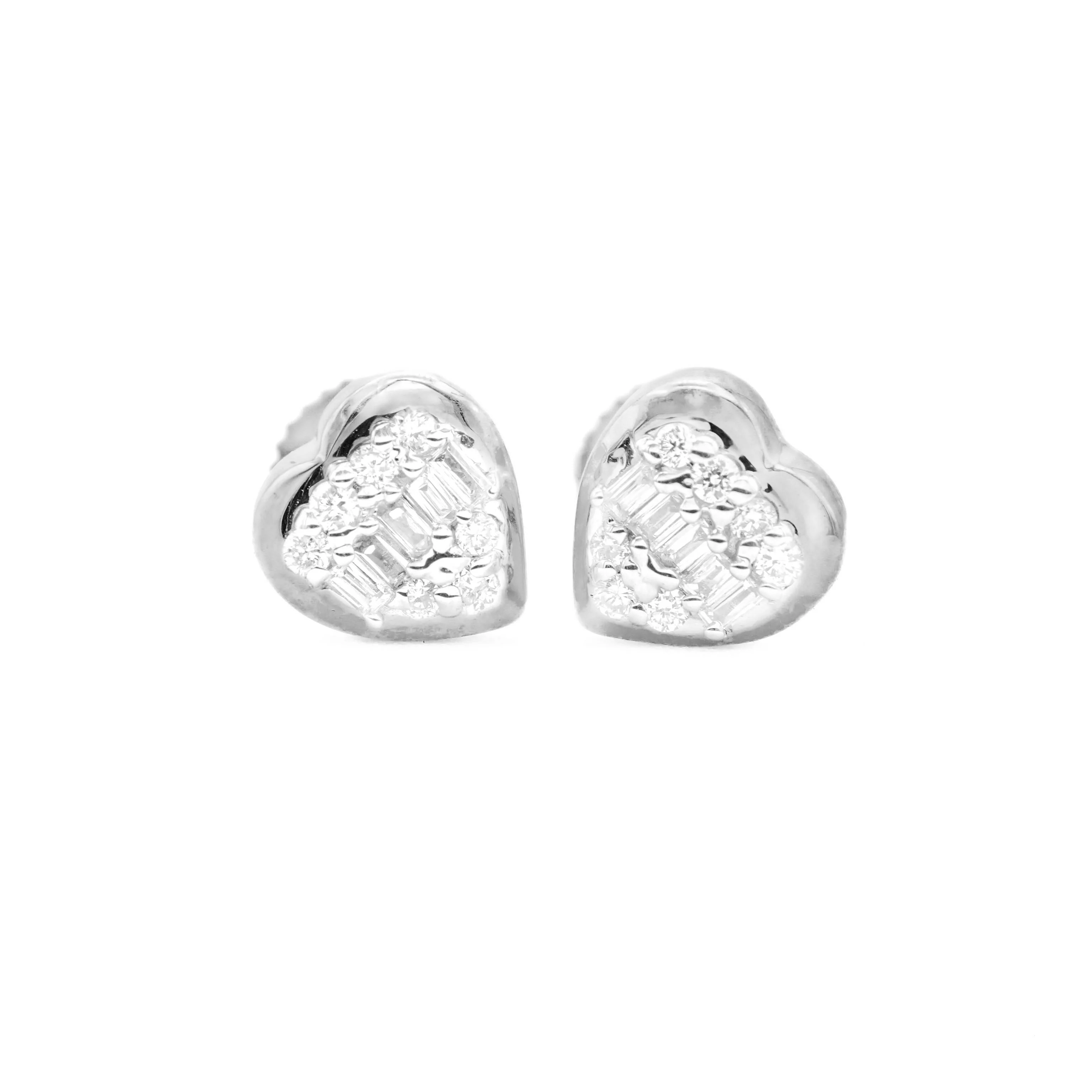 14K Gold Diamond Stud Earrings 0.13 CT - Image 6