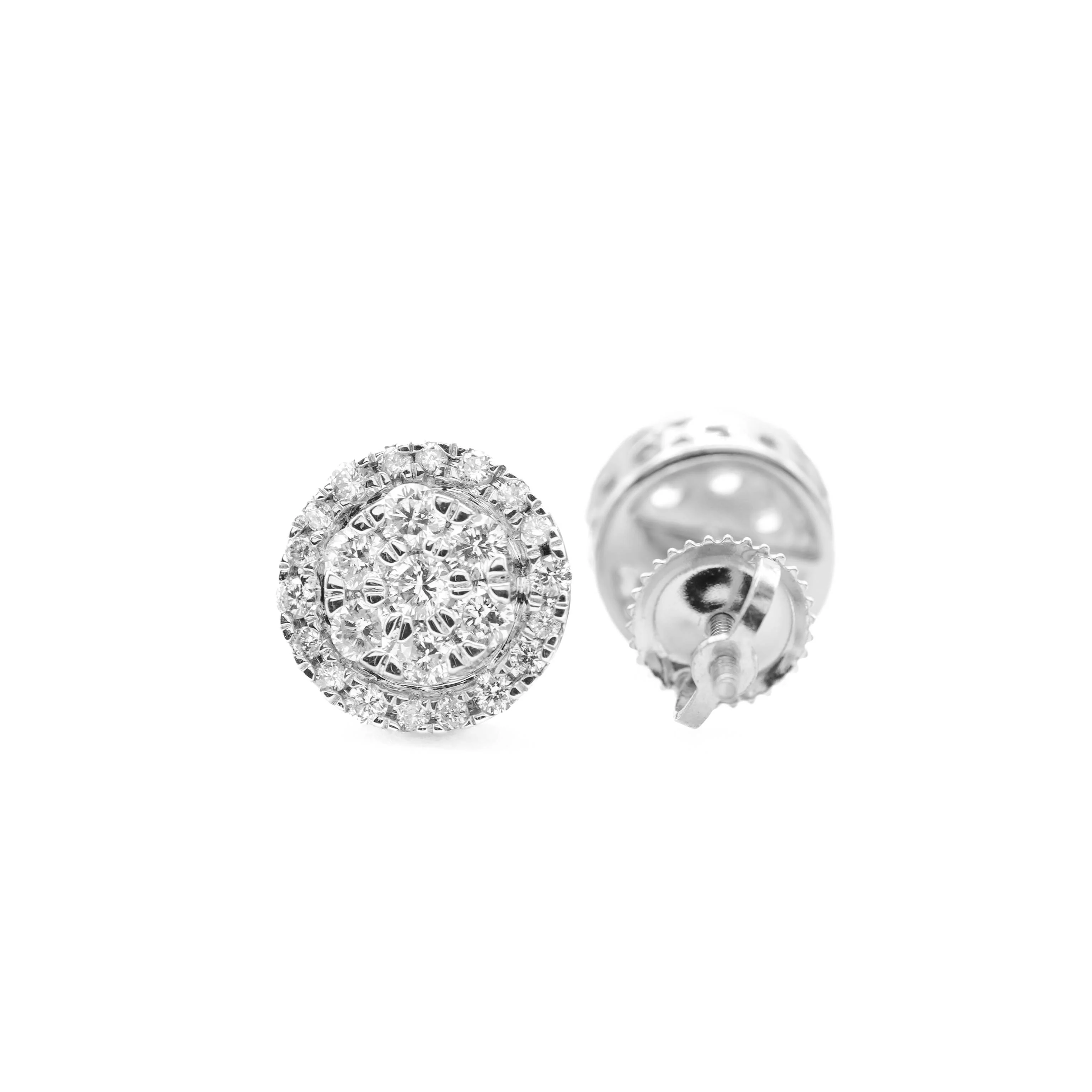 14K Gold Diamond Stud Earrings 0.75 CT - Image 7