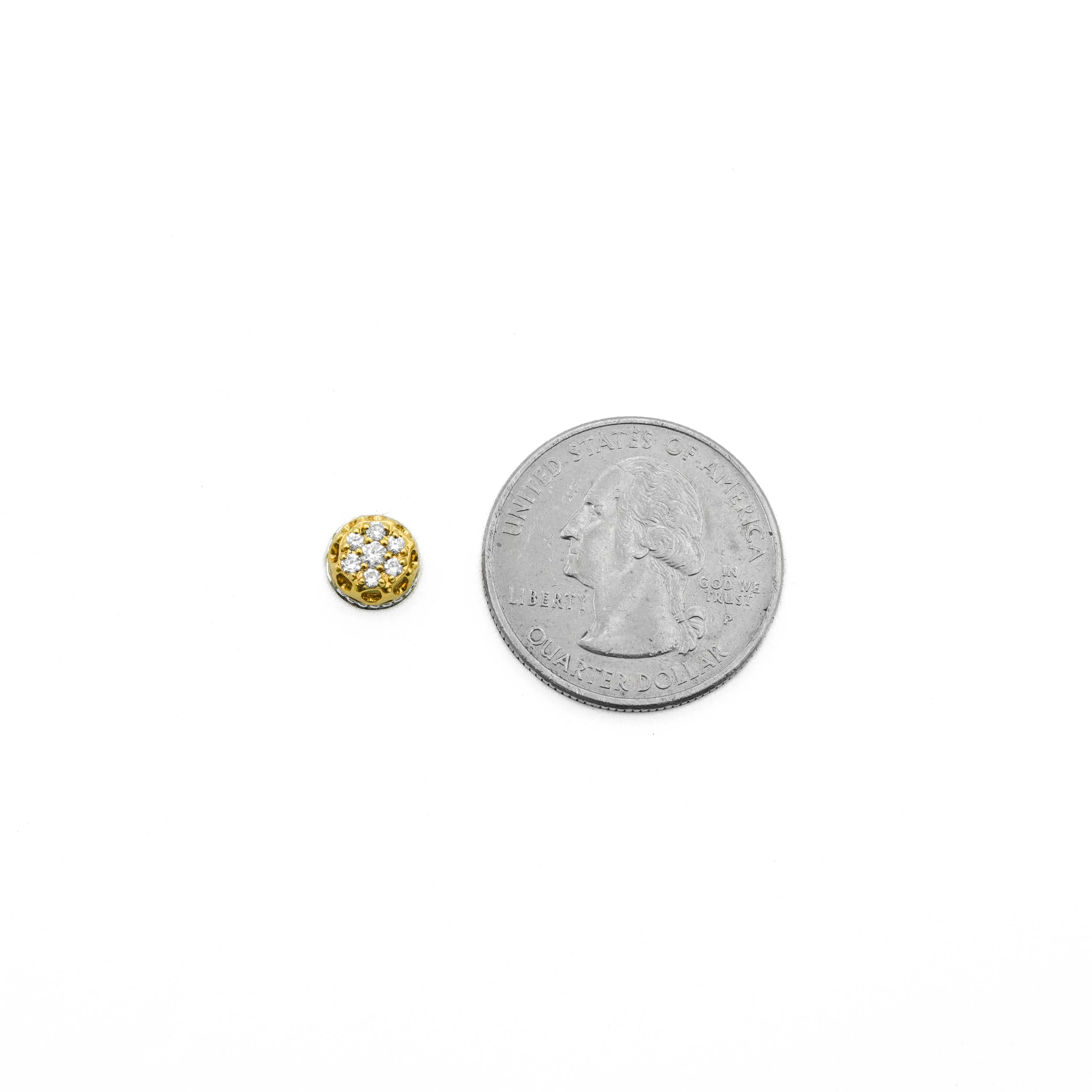 14K Gold Round Diamond Stud Earrings 0.25 CT - Image 5