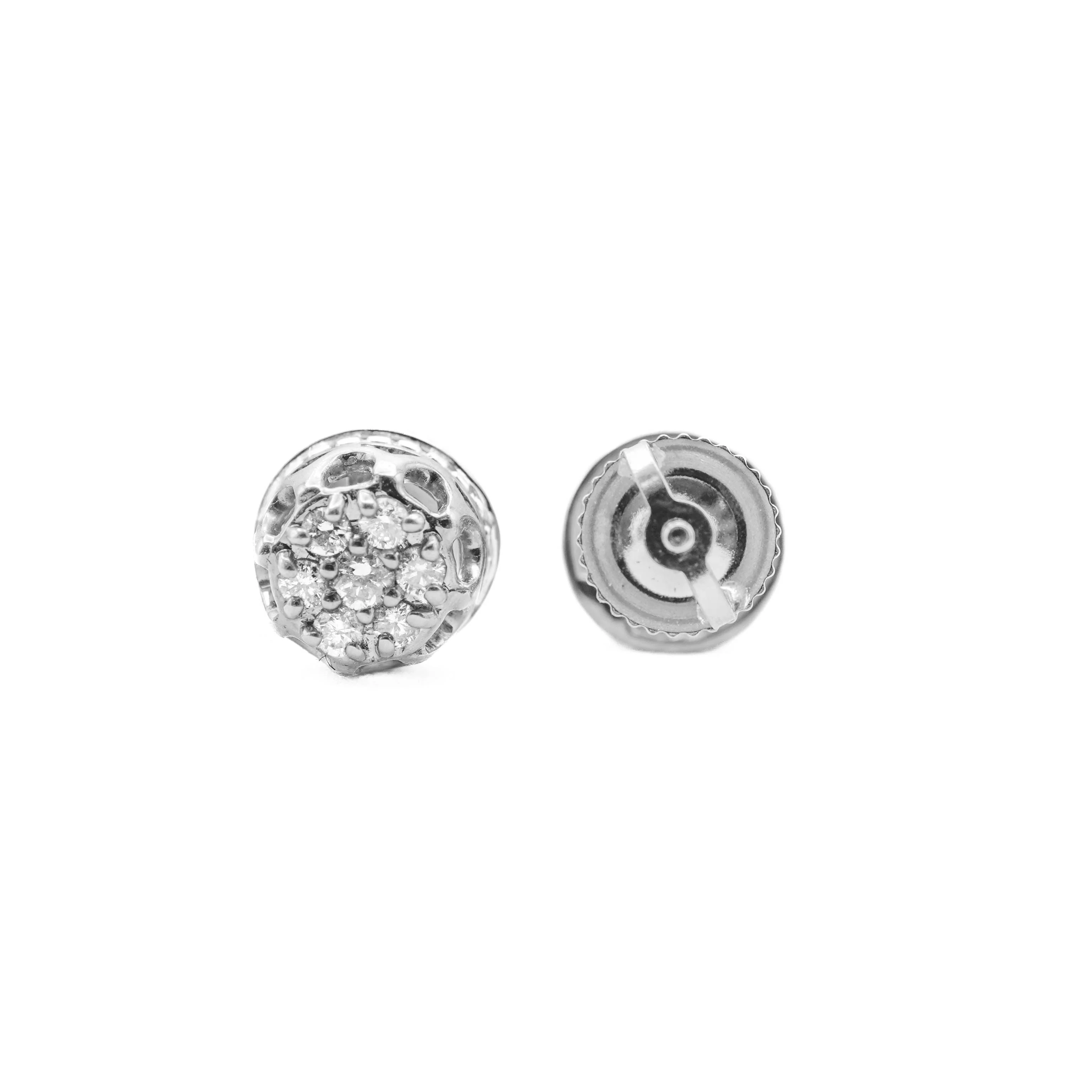 14K Gold Round Diamond Stud Earrings 0.25 CT - Image 9