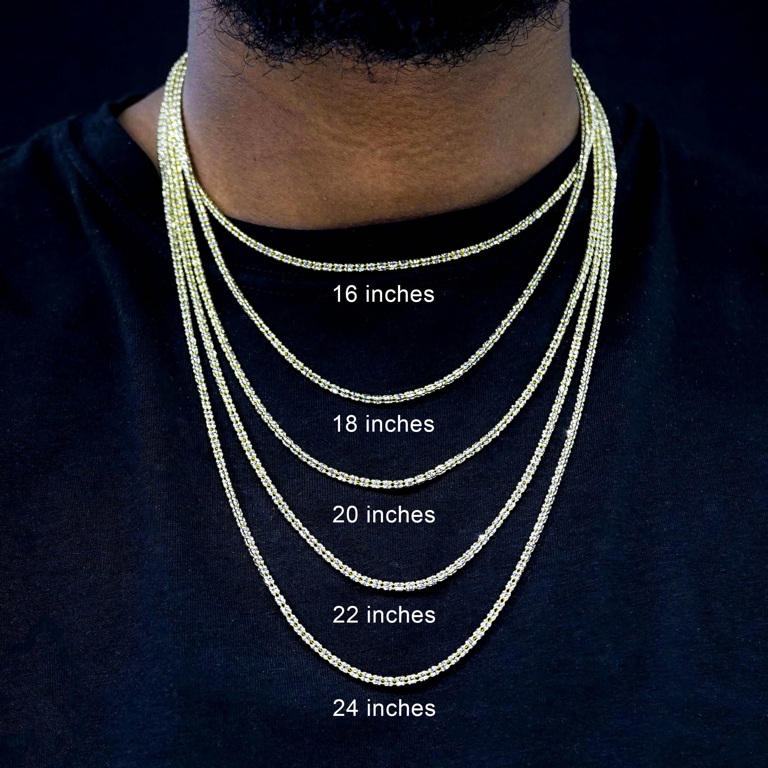 14K Ice Link Chain 4.5 mm - Image 8