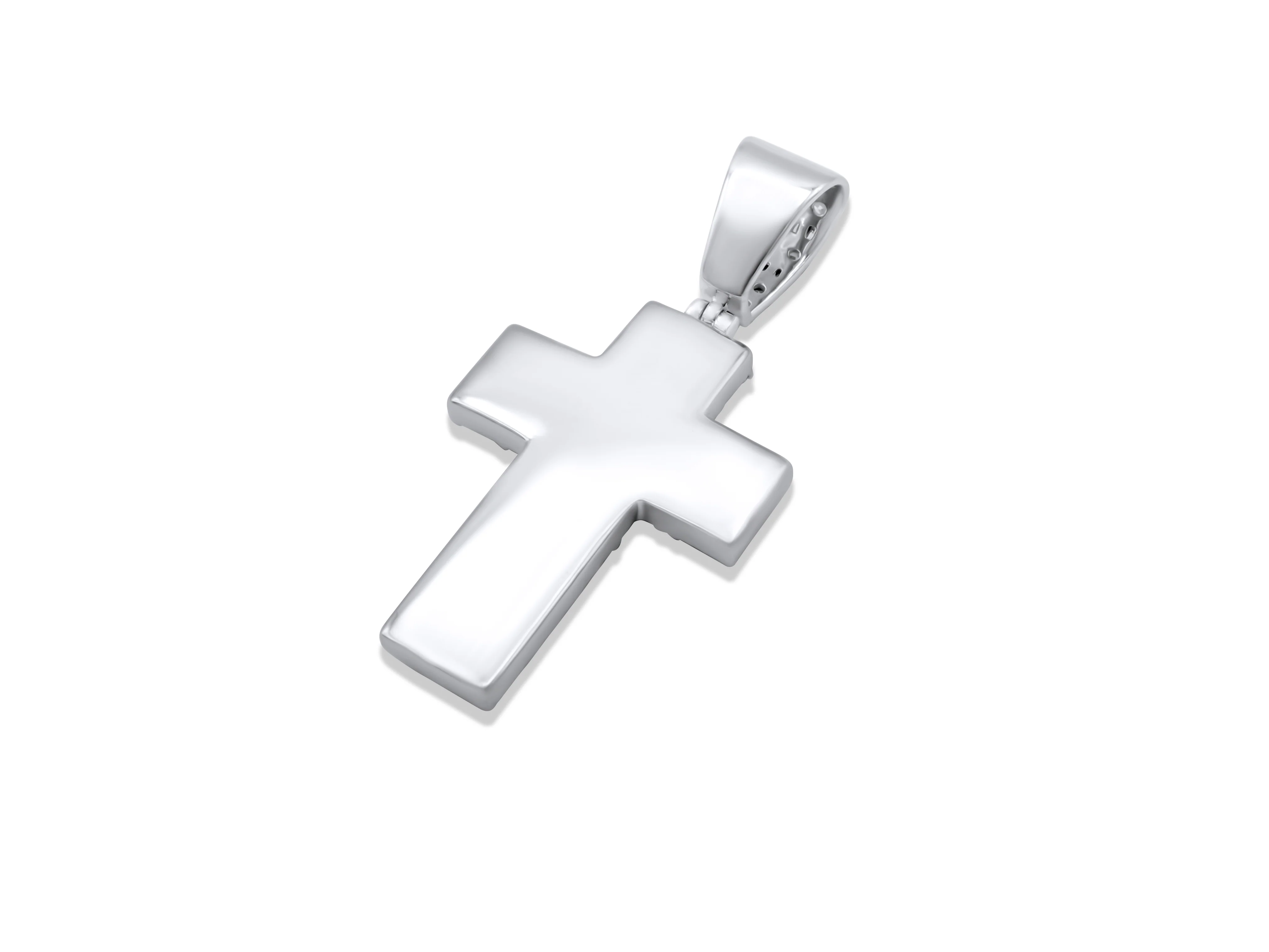 14K White Gold Diamond Cross Pendant 2.34 CT - Image 4