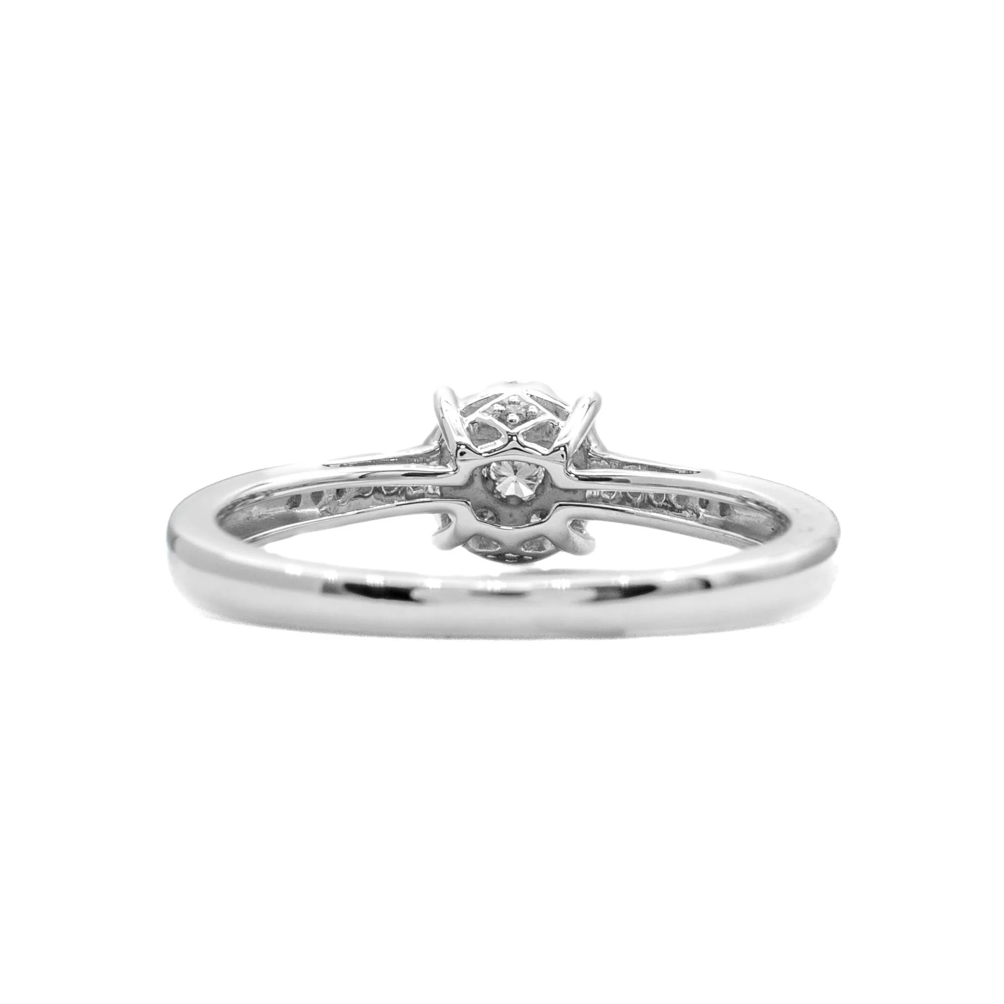 14K White Gold Diamond Ring 0.26 CT - Image 4