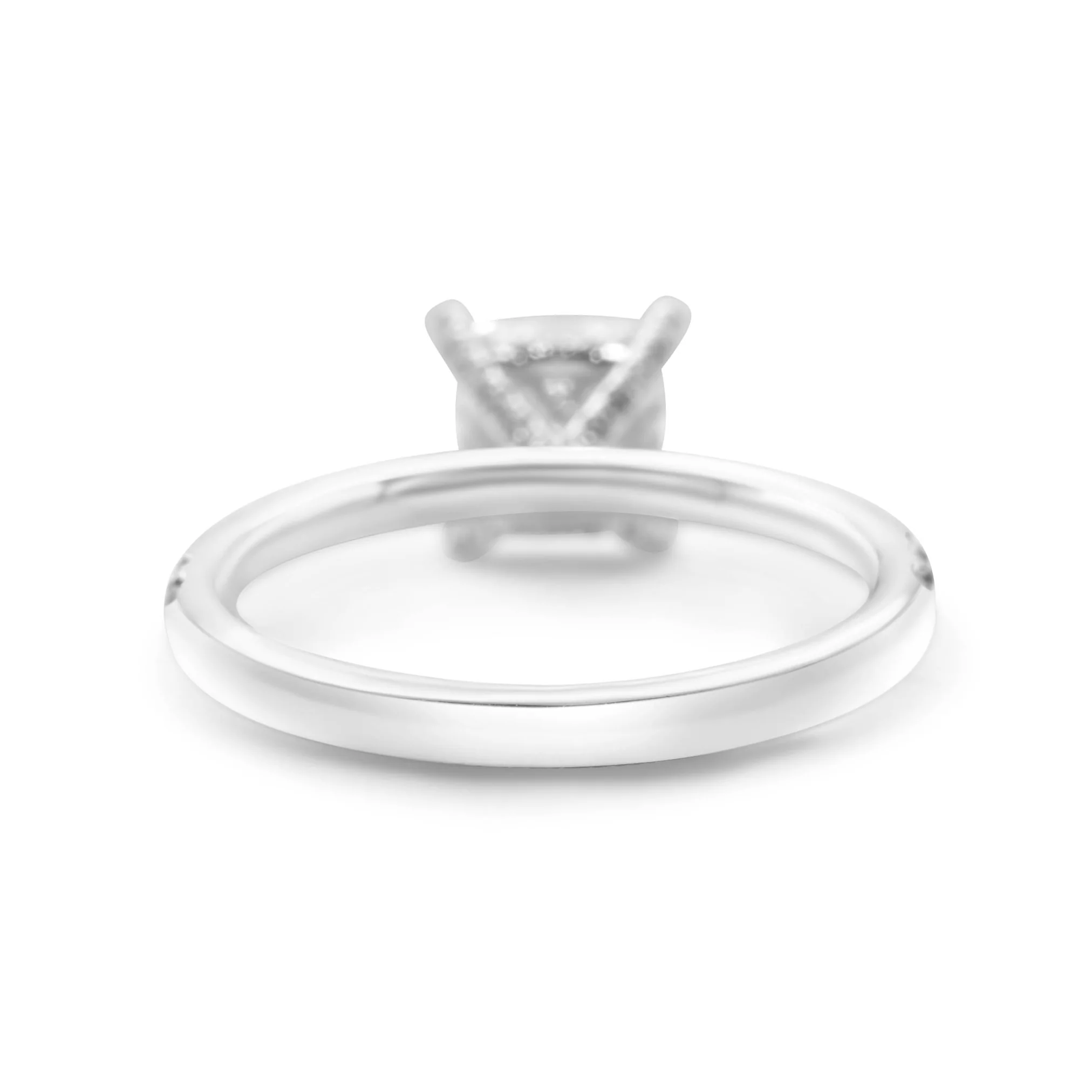 14K White Gold Princess-Cut Diamond Engagement Ring 2.73 CT - Image 4