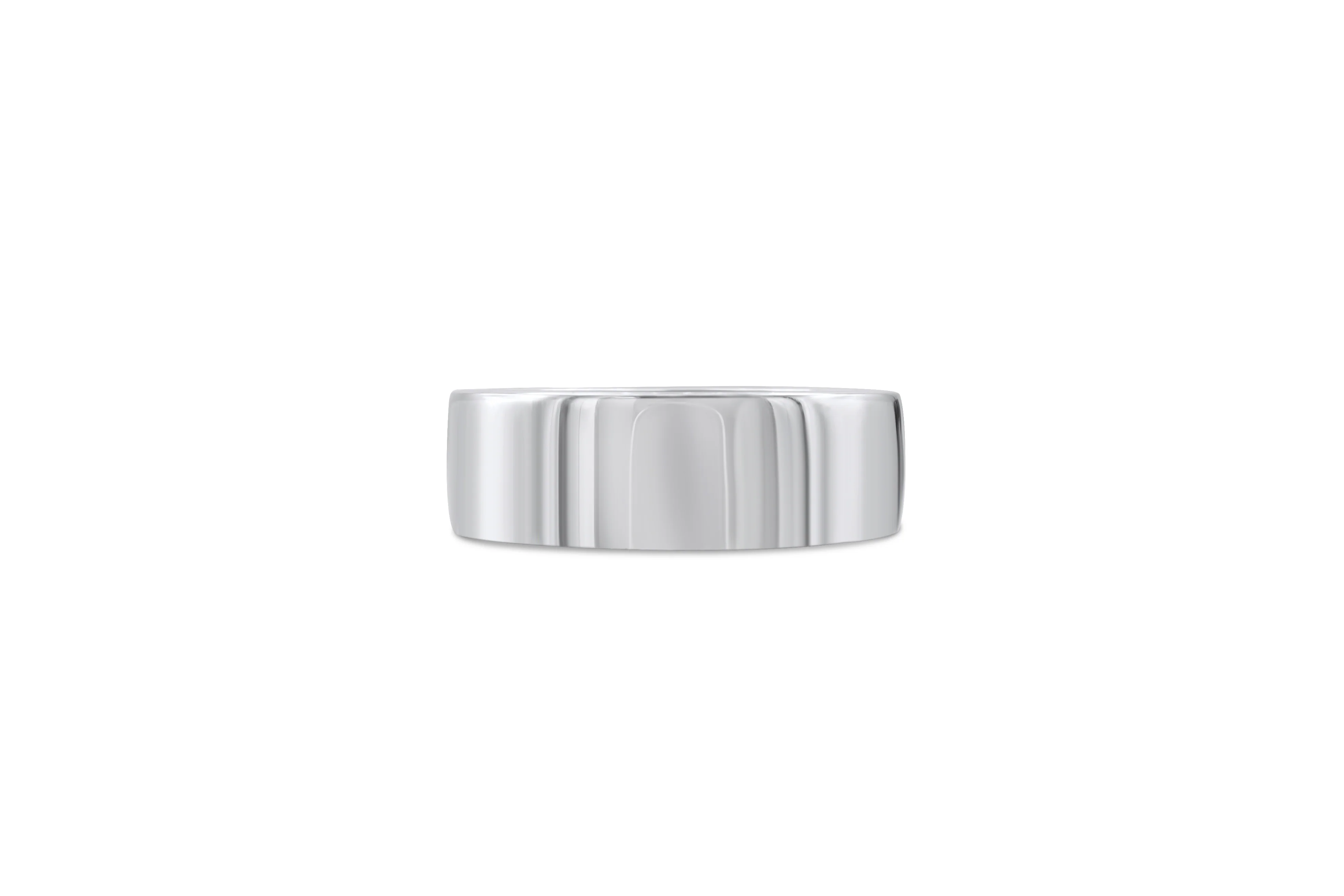 14K White Gold Men's Diamond Band 0.59 ct - Image 3