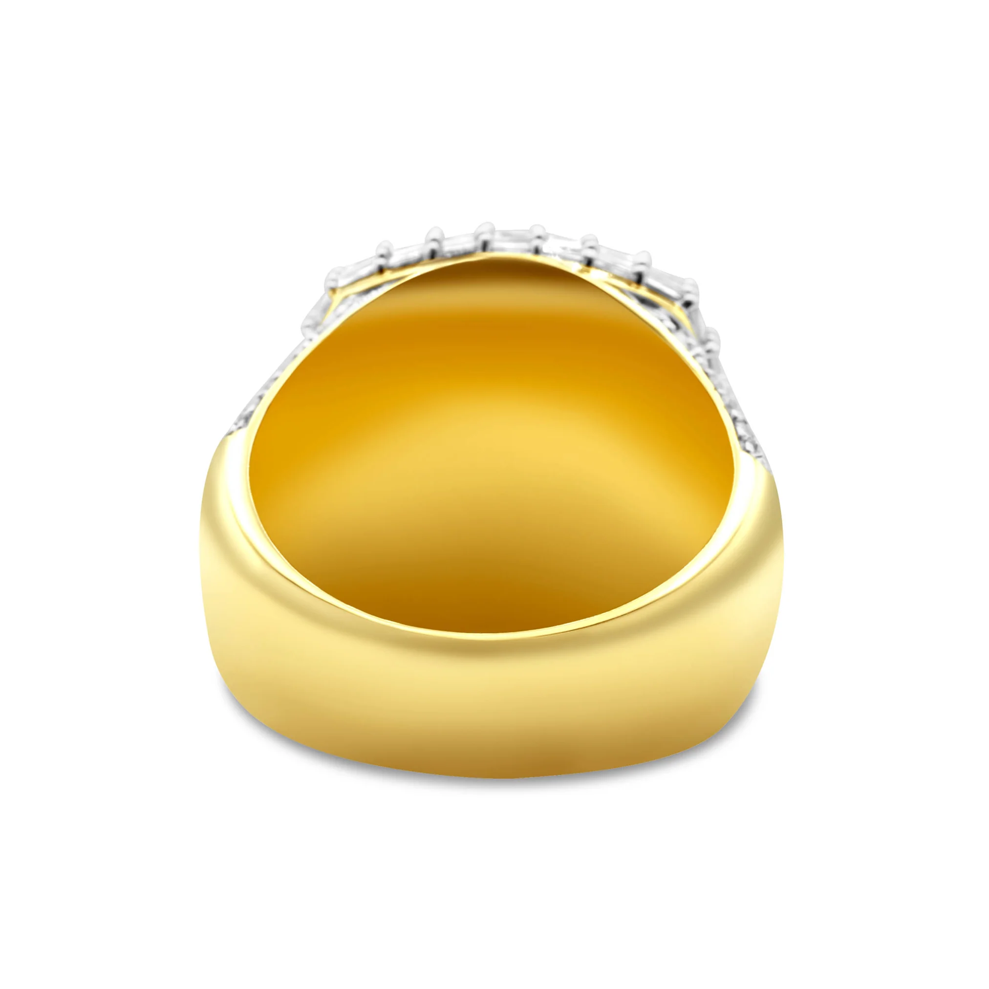 14K Yellow Gold Men's Diamond Ring 3.18 CT - Image 3