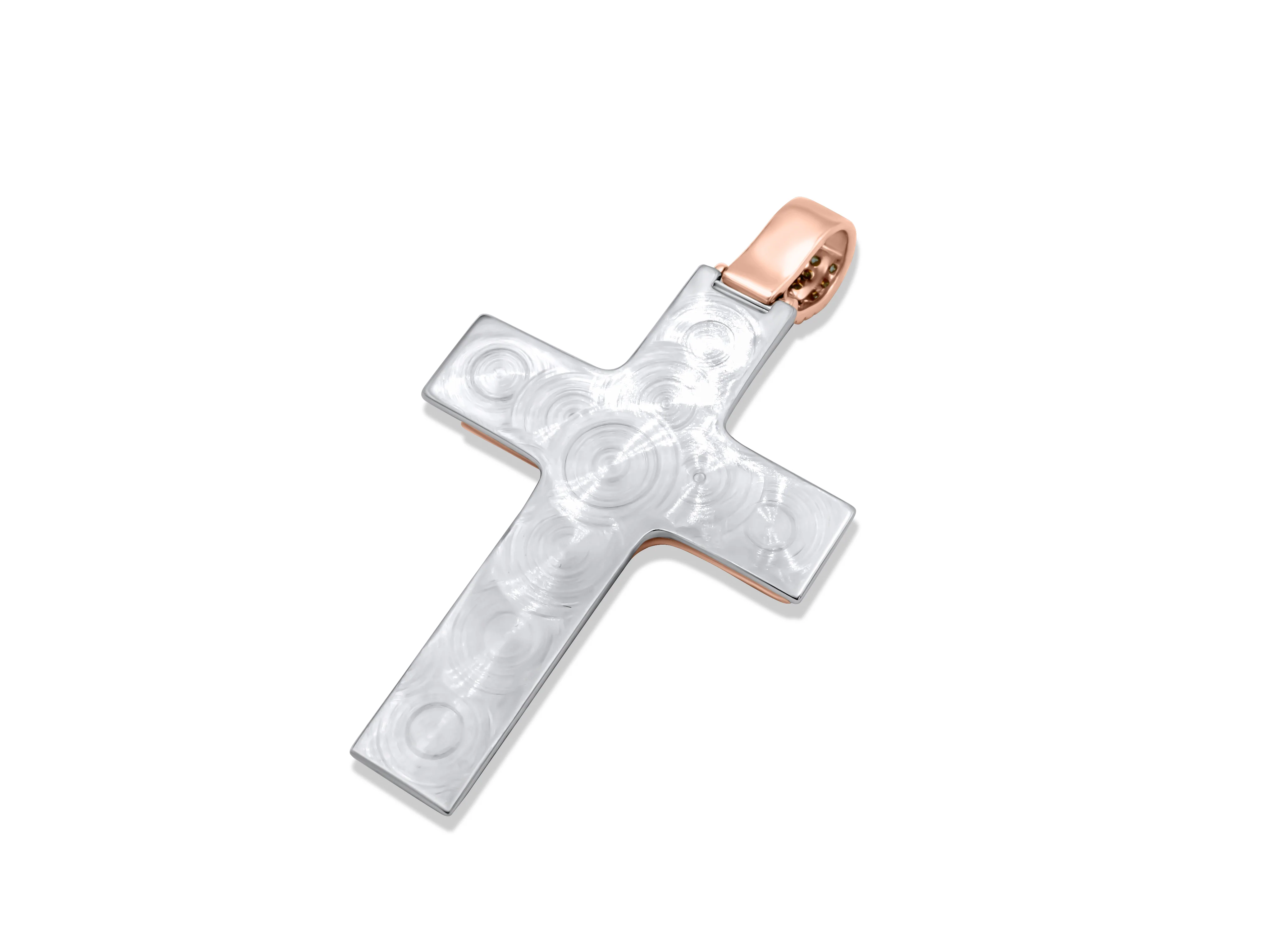 14K Gold Diamond Cross Pendant 3.76 CT - Image 10