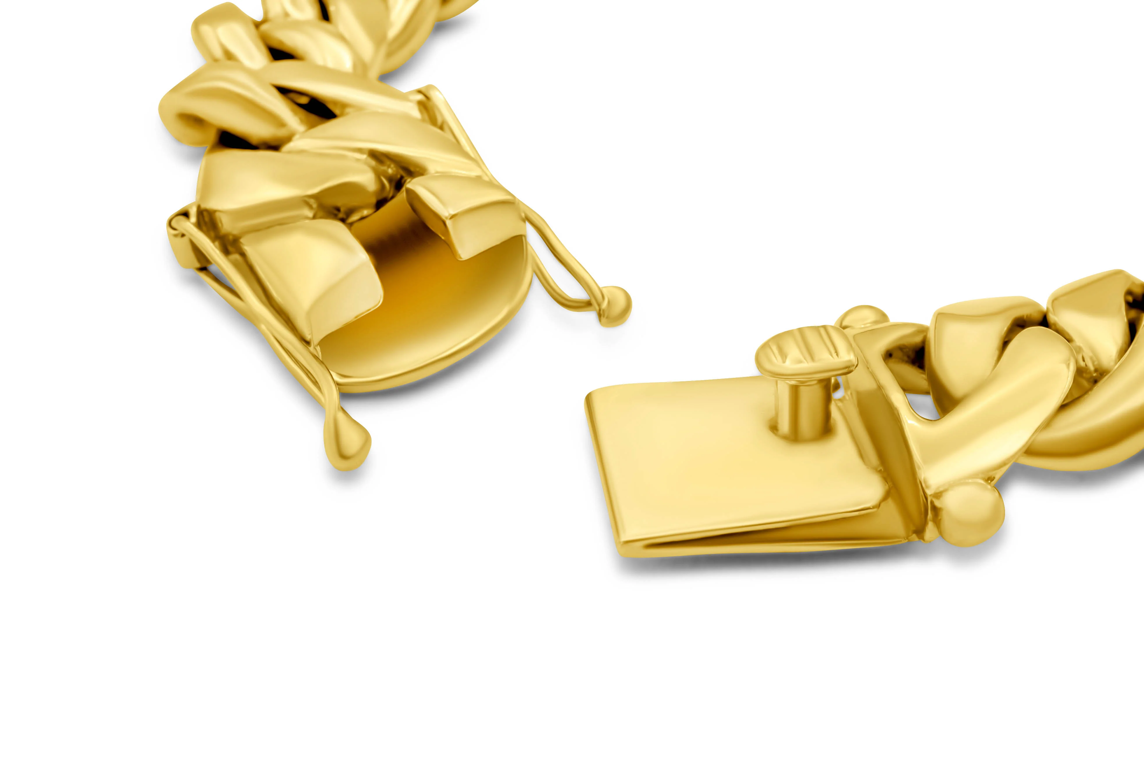 14K Yellow Gold Cuban Bracelet - Image 3