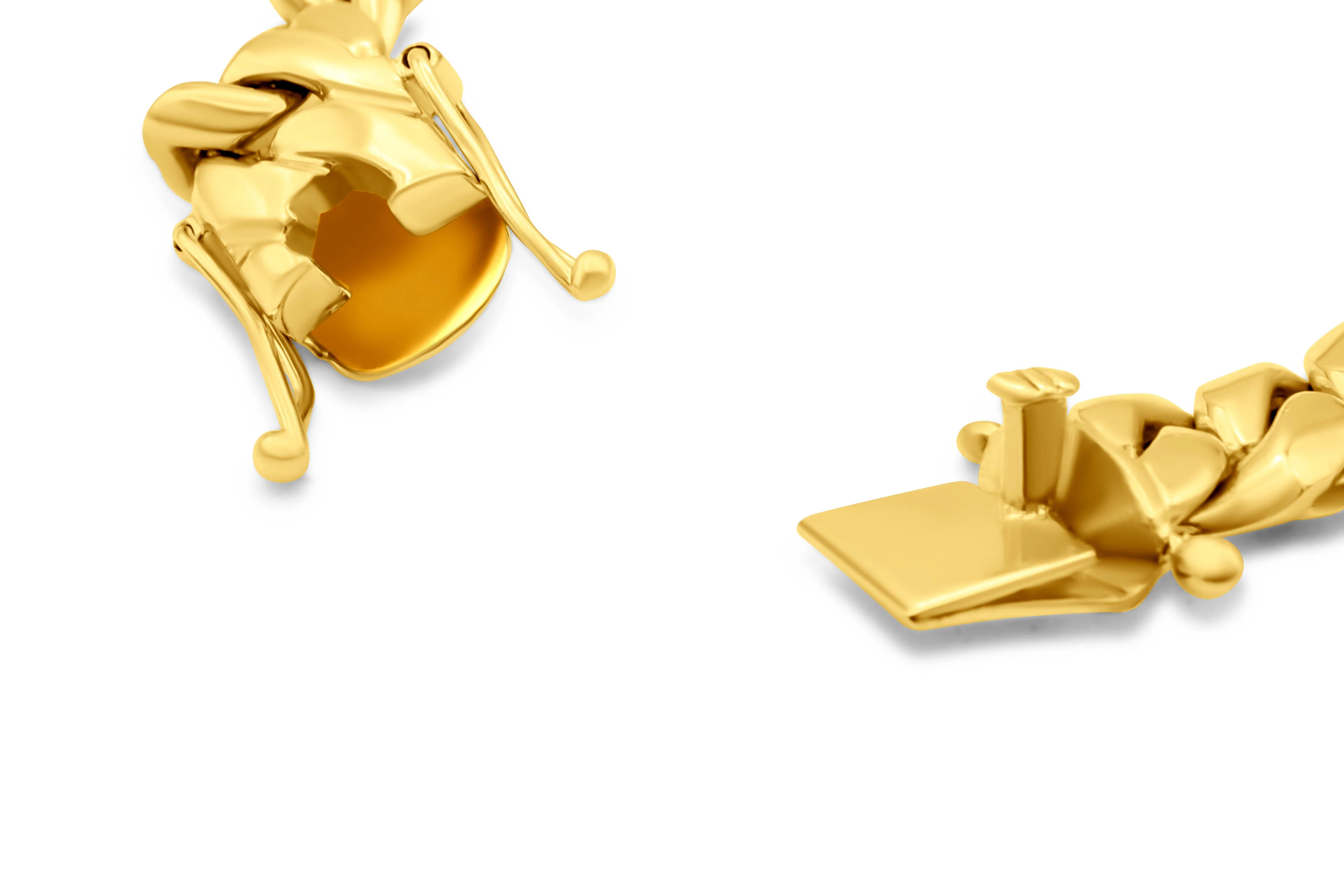 14K Yellow Gold Cuban Bracelet - Image 3