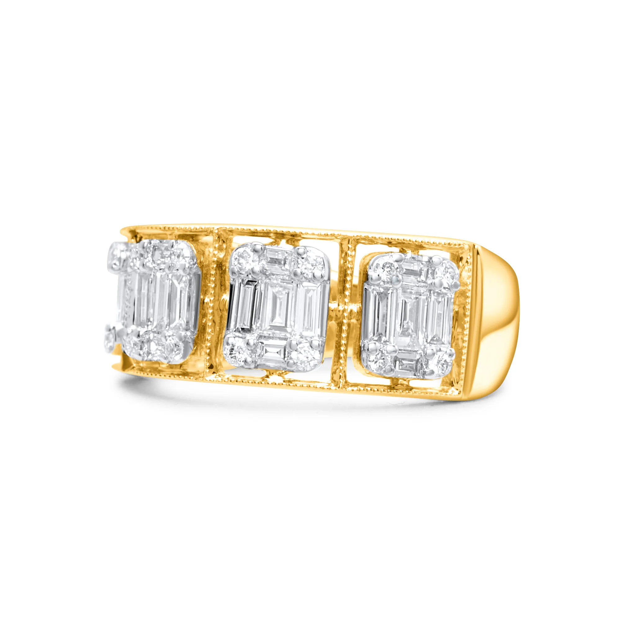 14K Yellow Gold Diamond Band 0.71 CT - Image 3