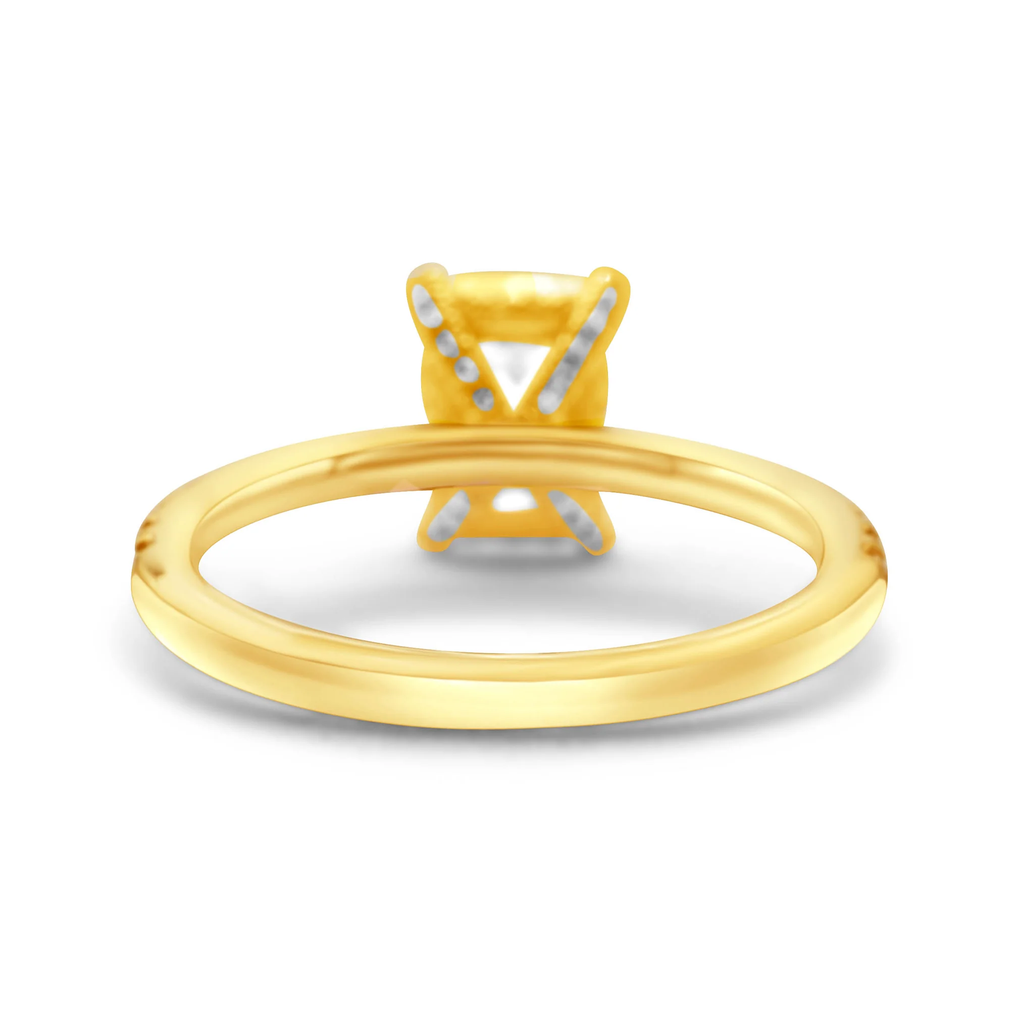 14K Yellow Gold Emerald-Cut Diamond Engagement Ring 2.73 CT - Image 4