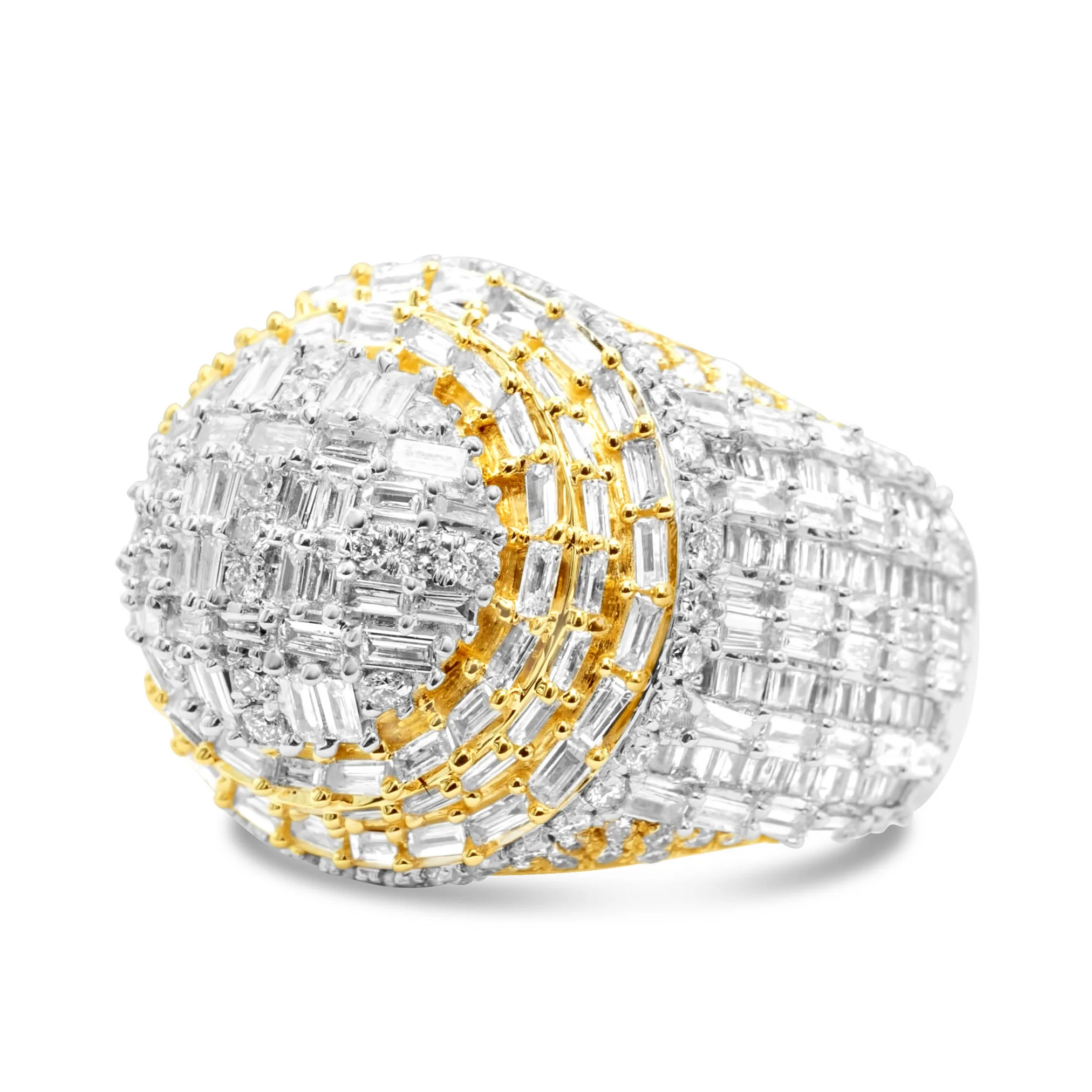 14K Yellow Gold Men's Diamond Ring 2.88 CT - Image 2
